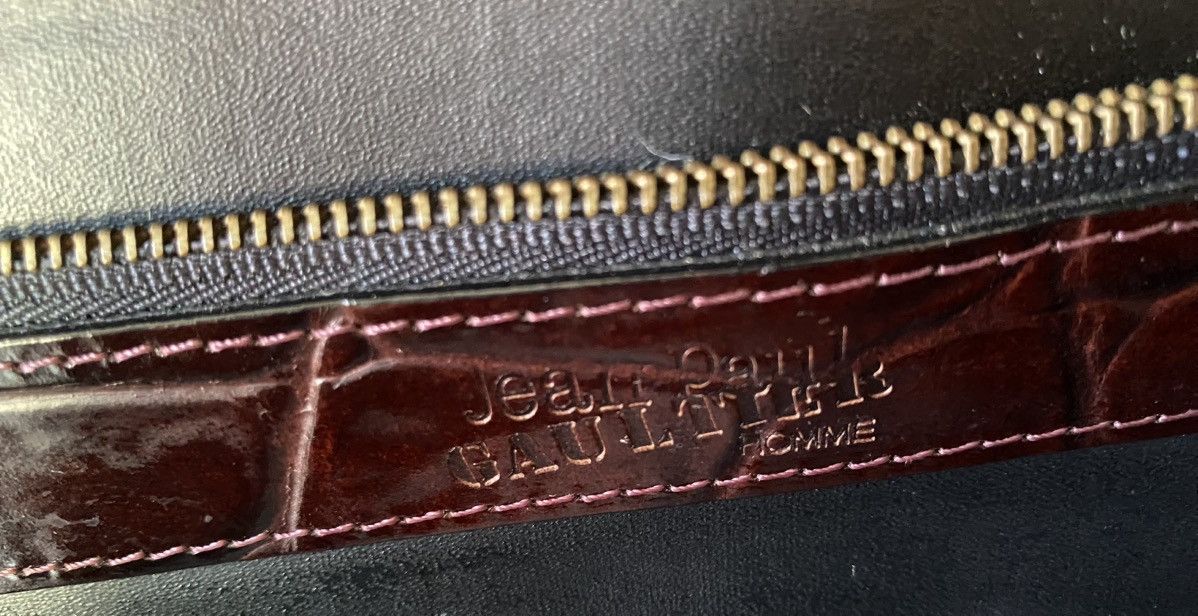 Jean Paul Gaultier Jean Paul Gaultier Croc-Embossed 2-Way Bag (Missing Sling) Size ONE SIZE - 7 Thumbnail
