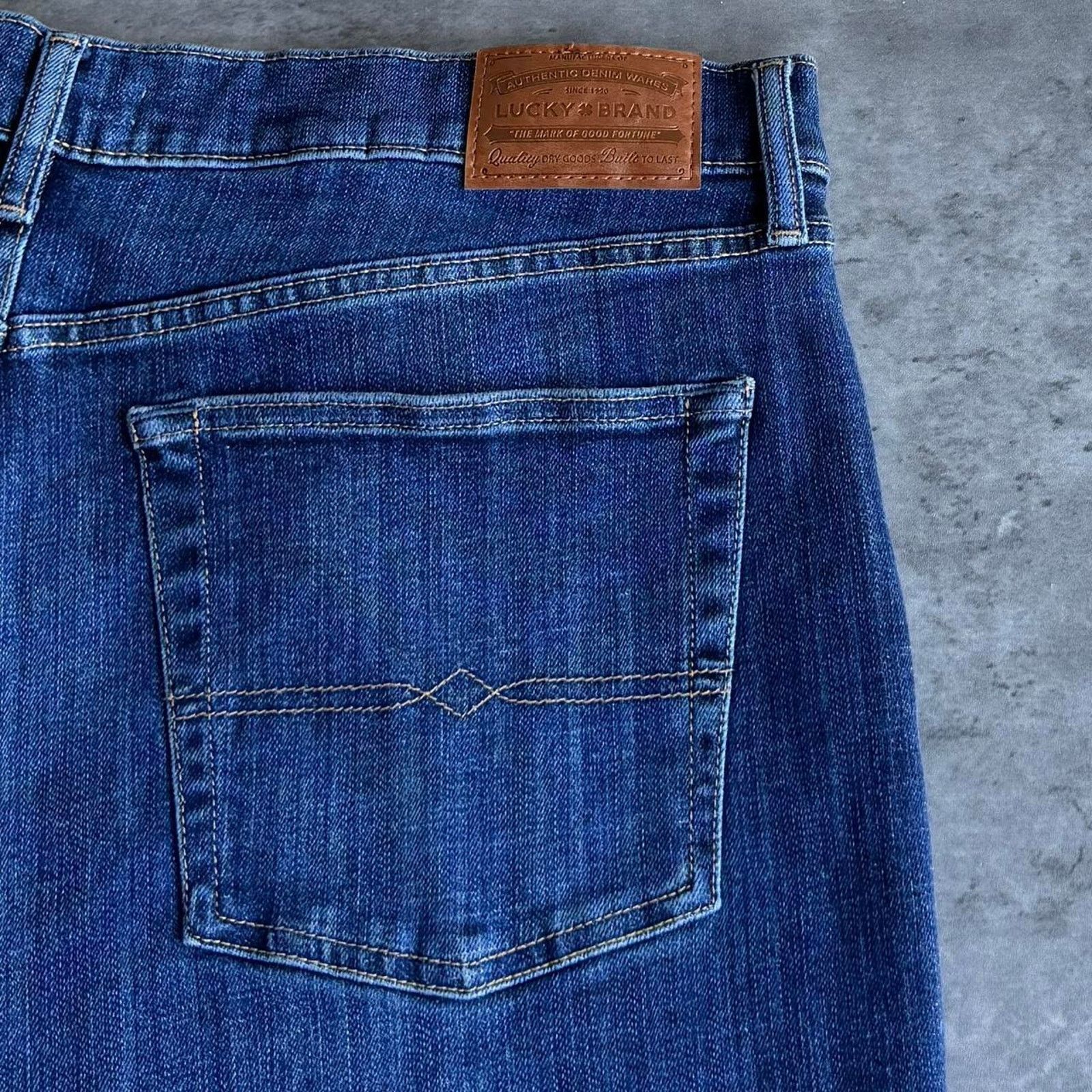 Japanese Brand × Lucky Brand Lucky Brand Embroidered Baggy Grunge Opium Denim Jeans Size US 38 / EU 54 - 3 Thumbnail