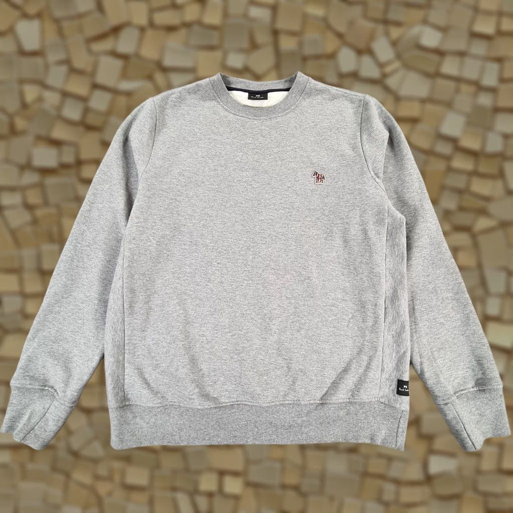 Paul Smith Paul Smith Mens Sweatshirt Grey M Logo Fleece Cotton Crew Pullover Shirt (Adult Men) Size US M / EU 48-50 / 2 - 1 Thumbnail