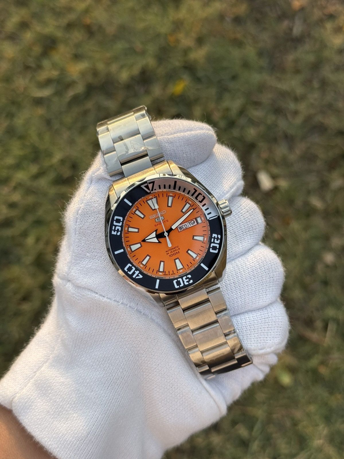 Seiko Seiko 5 Sports – black Diver Bezel– Automatic men watch Size 38 - 4 Thumbnail
