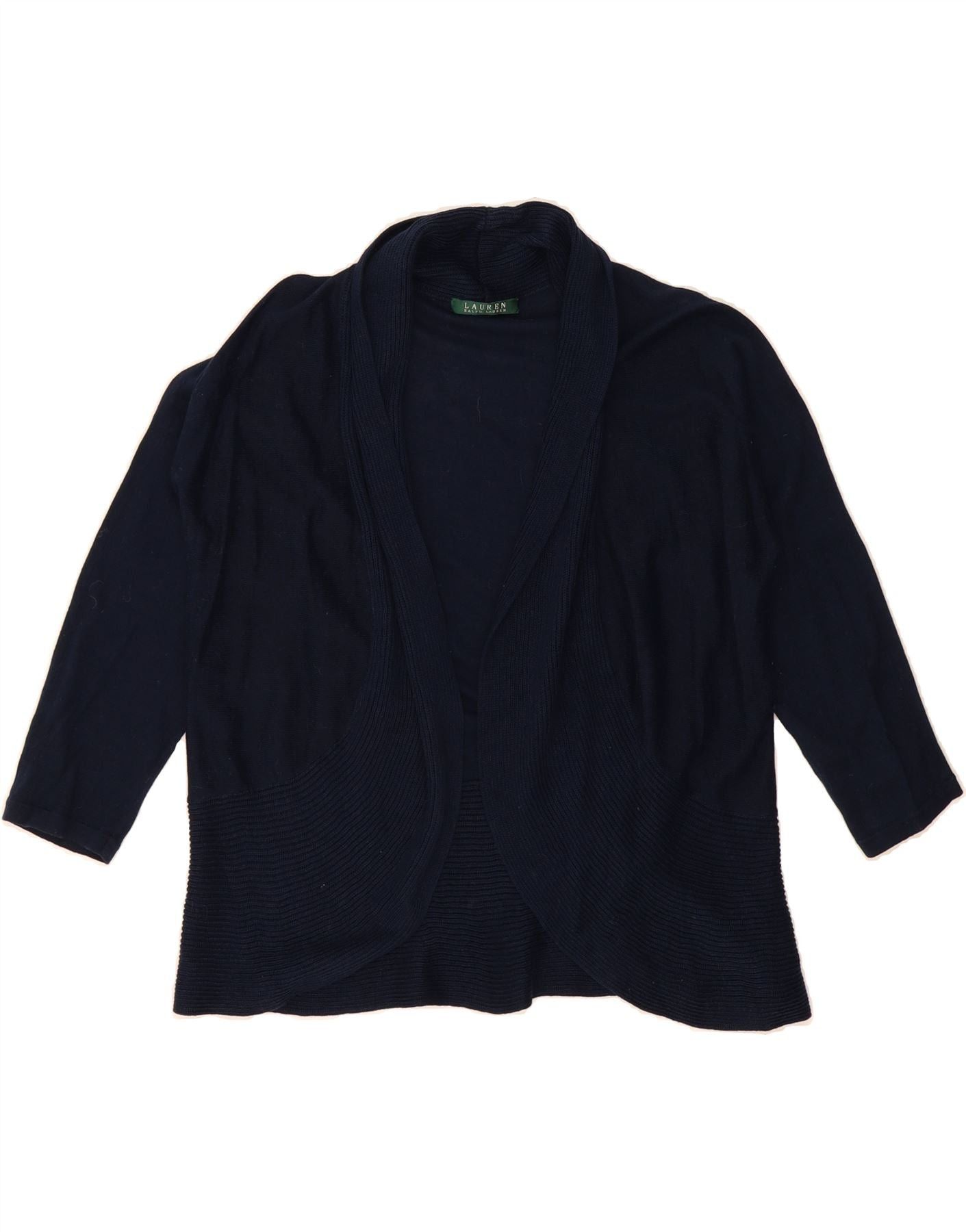 Ralph Lauren Womens Open Cardigan Sweater UK 14 Medium Navy Blue Size M / US 6-8 / IT 42-44 - 1 Thumbnail