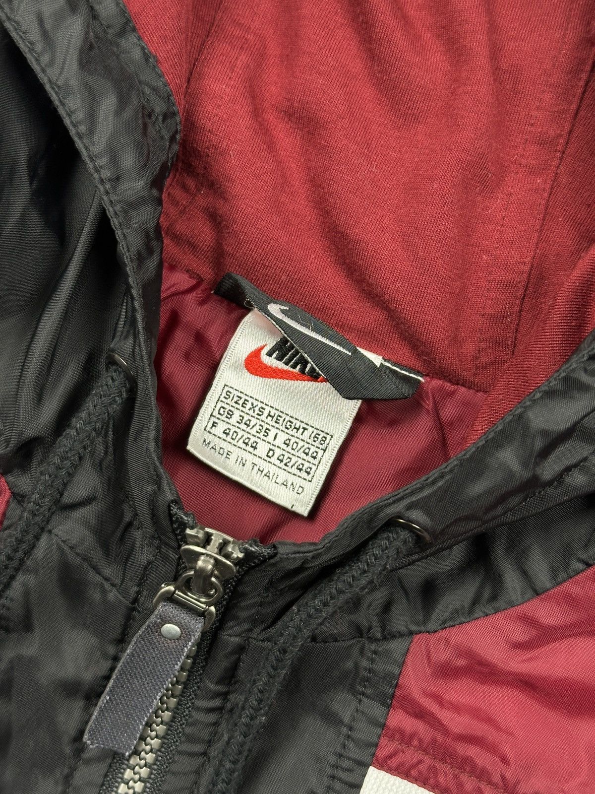 Nike Vintage Y2K Nike Swoosh Hooded Windbreaker Vest Black Red Size US XS / EU 42 / 0 - 11 Thumbnail