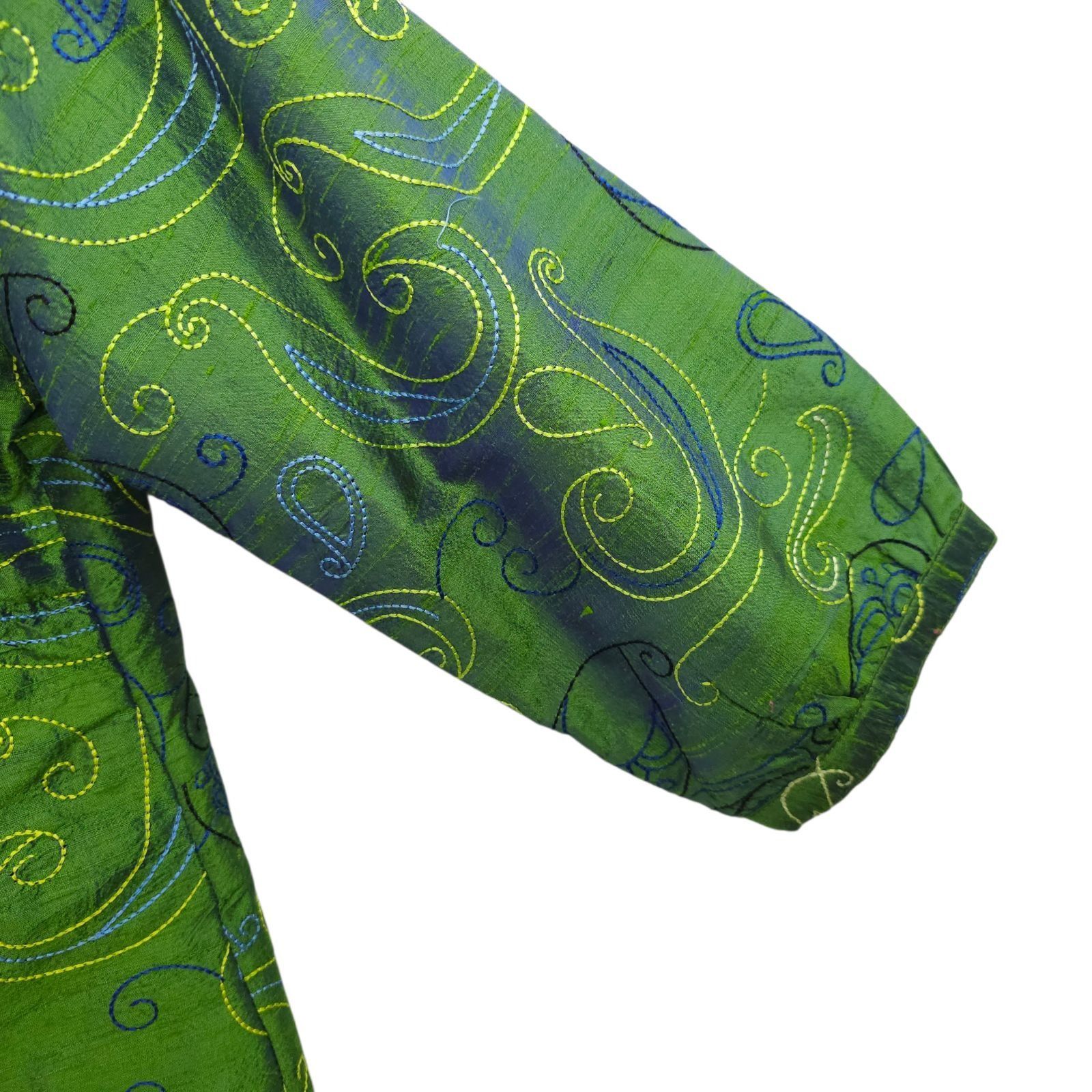 Other Bleu Bayou XL Paisley Silk Jacket Ruffle Lagenlook Fairycore Size XL / US 12-14 / IT 48-50 - 13 Thumbnail