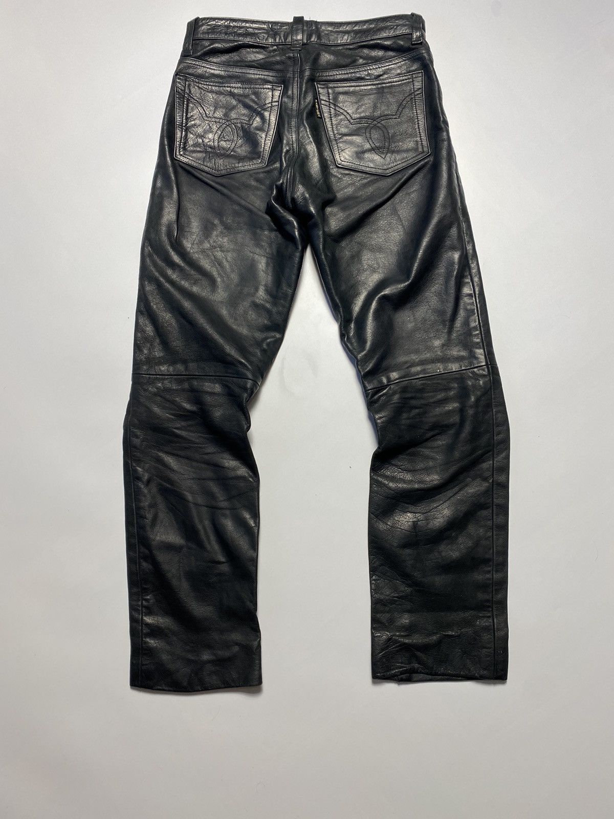 Genuine Leather Vintage Leather Pants Motorcycle Trousers Size 30 Marlboro Size US 30 / EU 46 - 5 Thumbnail