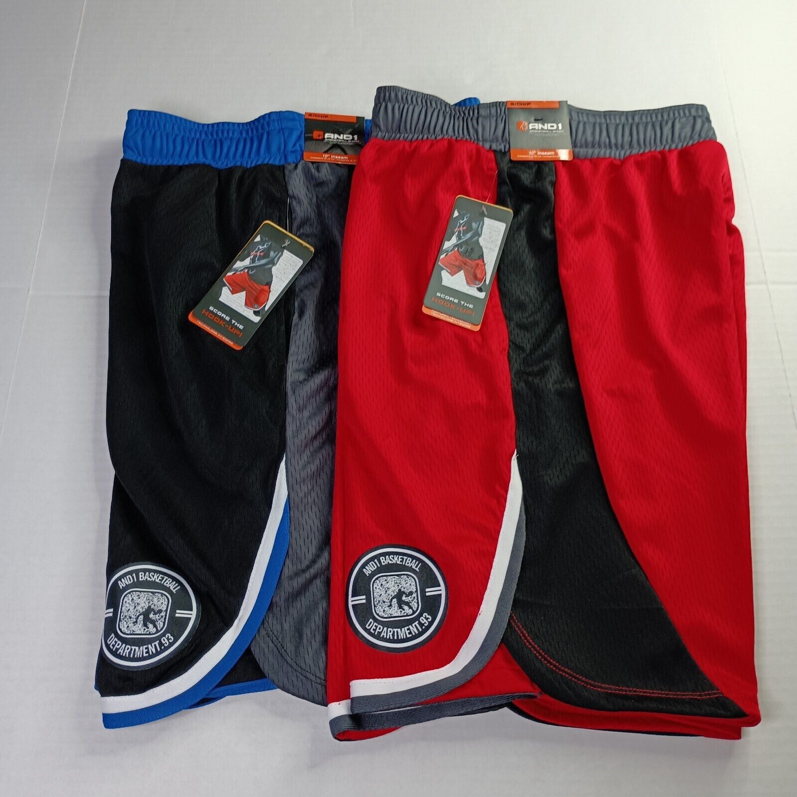 & Other Stories 2 AND1 Basketball Shorts Men's S Red Black Blue 10" Inseam Size US 30 / EU 46 - 1 Thumbnail