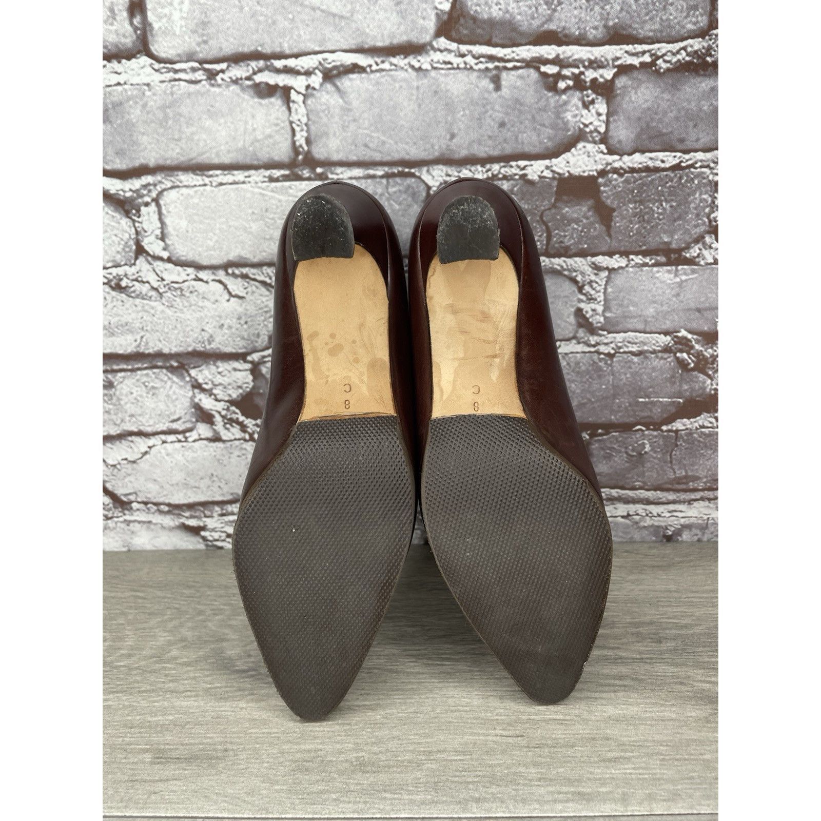 Bally Bally Athena Brown Leather Pointed Toe Pumps Dress Heels Wom Size US 8 / IT 38 - 21 Thumbnail