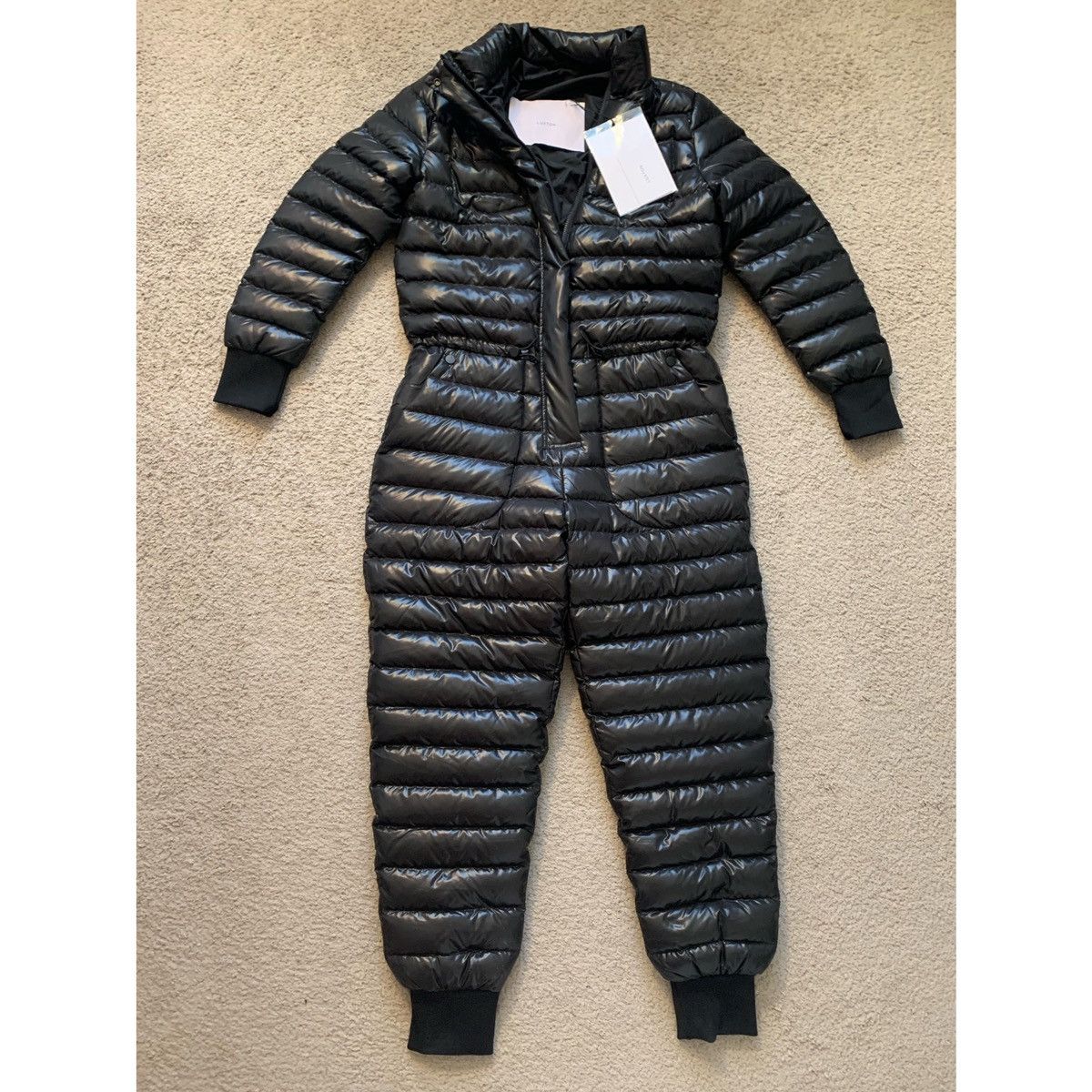 Other LUXTON BLACK DOWN PUFFER JUMPSUIT 2.1 Size L / US 10 / IT 46 - 9 Thumbnail