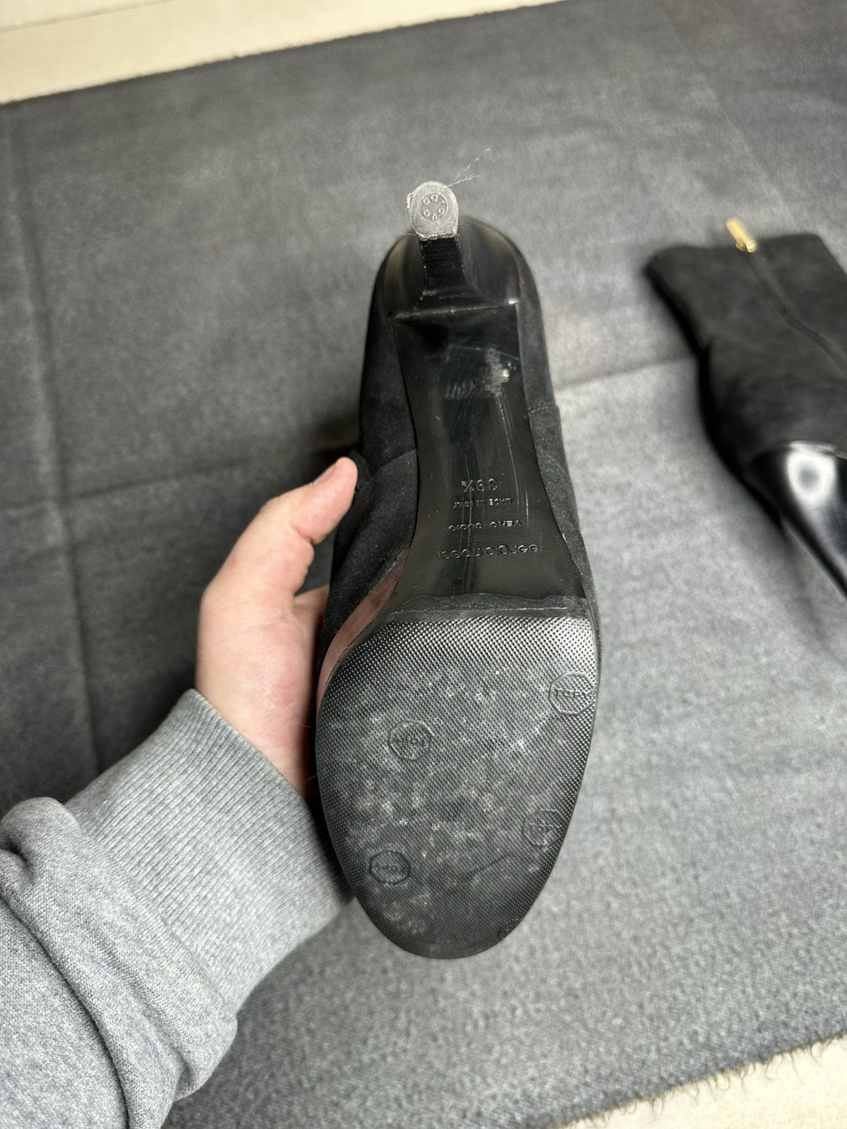 Sergio Rossi Sergio Rossi Suede Ankle Boots High Heel Platform Size 39.5 Size US 8.5 / IT 38.5 - 3 Thumbnail