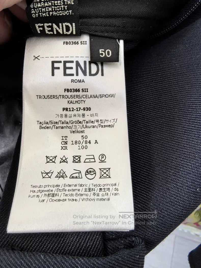 Fendi Fendi Men's trousers, dark blue Size 50L - 7 Thumbnail