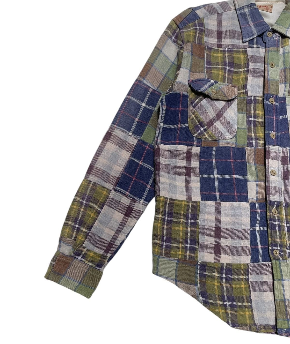 Pherrow's Rare Vintage Japanese Brand Pherrows Patchwork Shirt 1990s Size US M / EU 48-50 / 2 - 5 Thumbnail