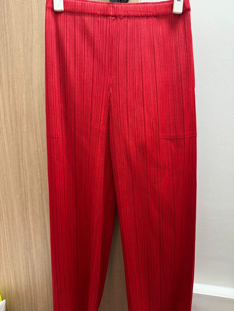 Issey Miyake issey miyake size：2 Red trousers 2506-Nextarrow Size 22" - 1 Thumbnail