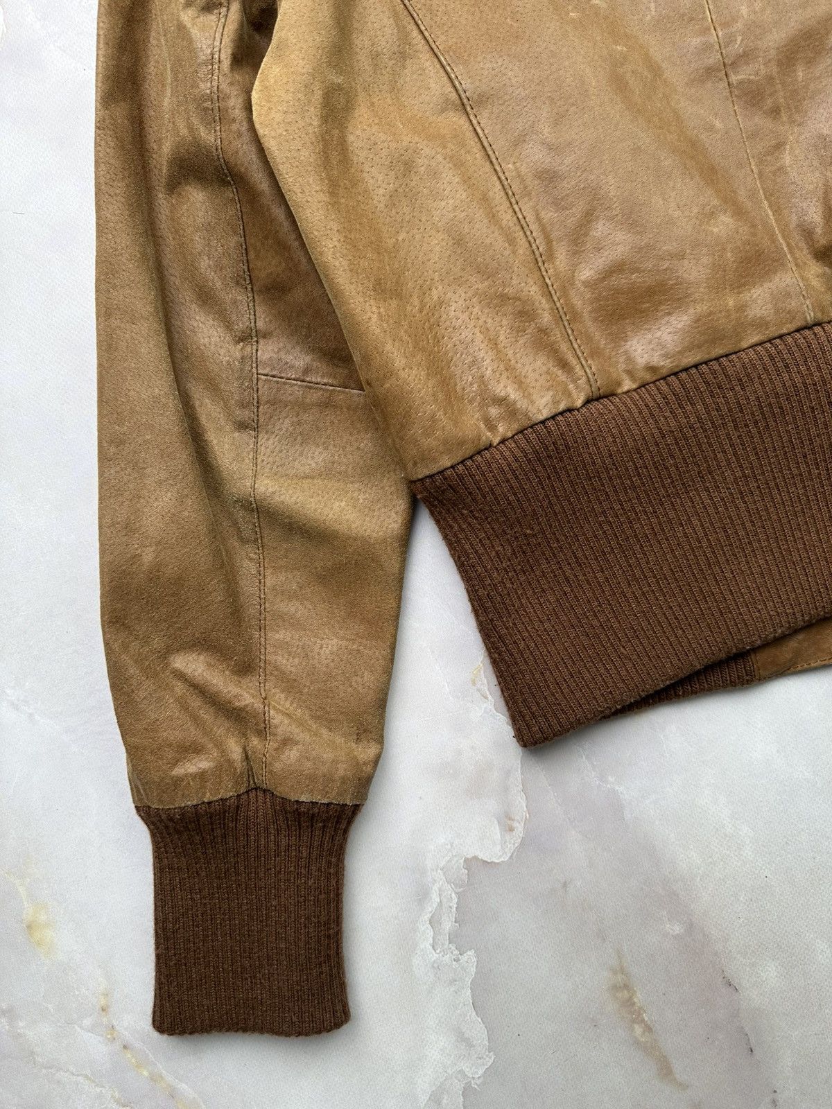 Japanese Brand Vintage Leather Jacket (E1) Size M / US 6-8 / IT 42-44 - 12 Thumbnail