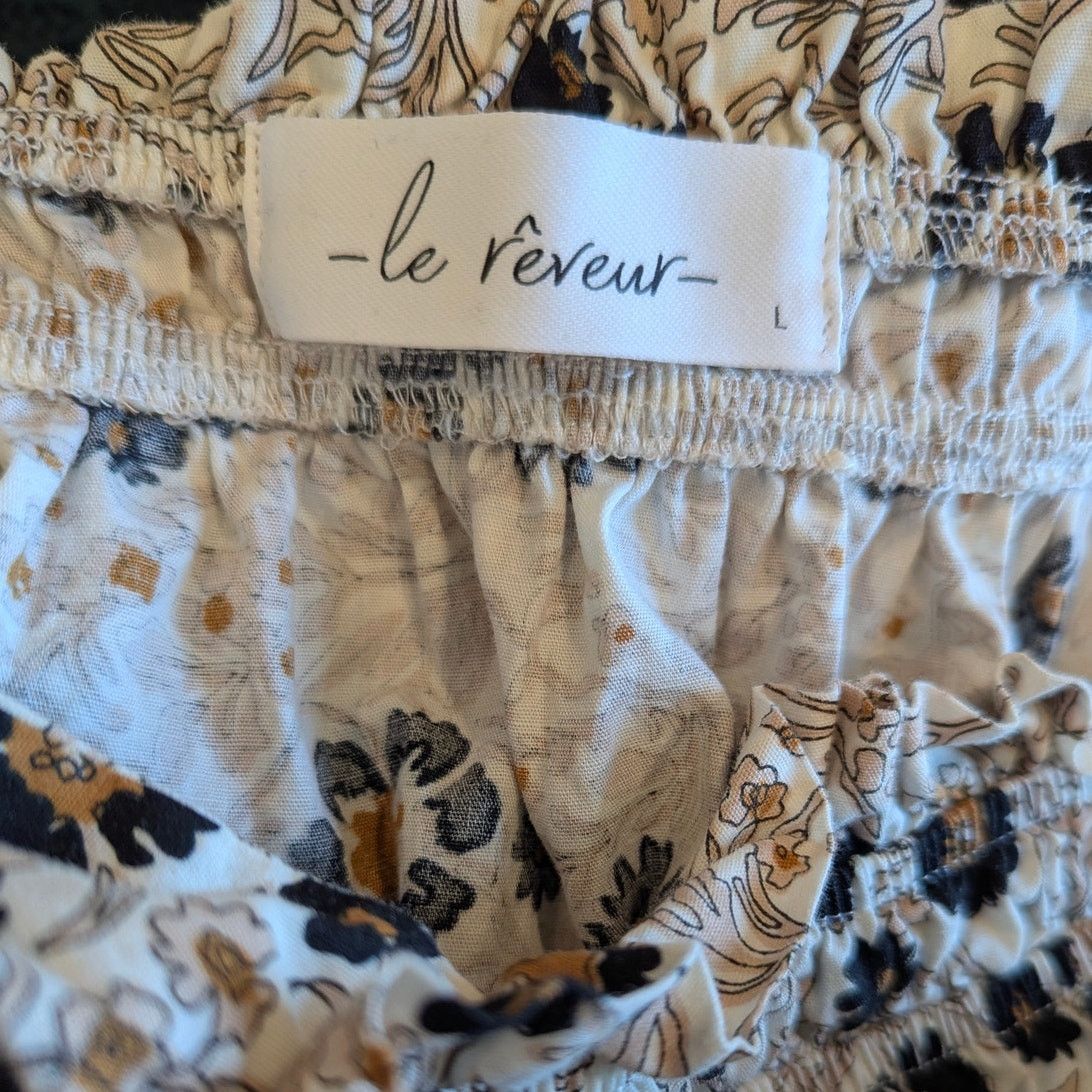 Other Le Reveur Floral Smocked Cottage Dress Large Size L / US 10 / IT 46 - 5 Thumbnail