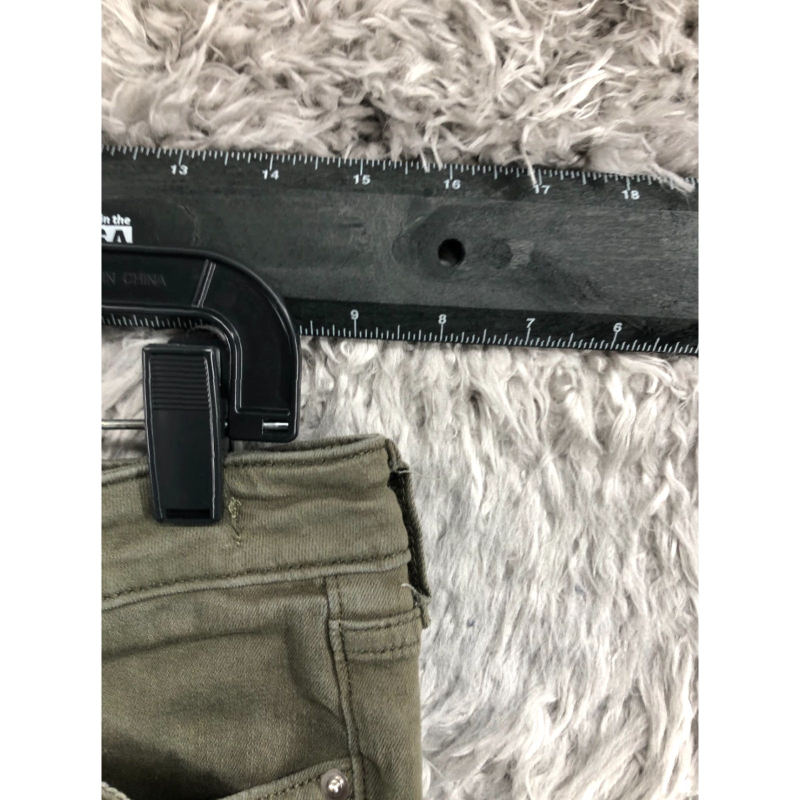 Essentials Amazon Essentials Skinny Ankle Pants Womens Size 10 Green Beige Mid Rise Size 32" / US 10 / IT 46 - 2 Thumbnail