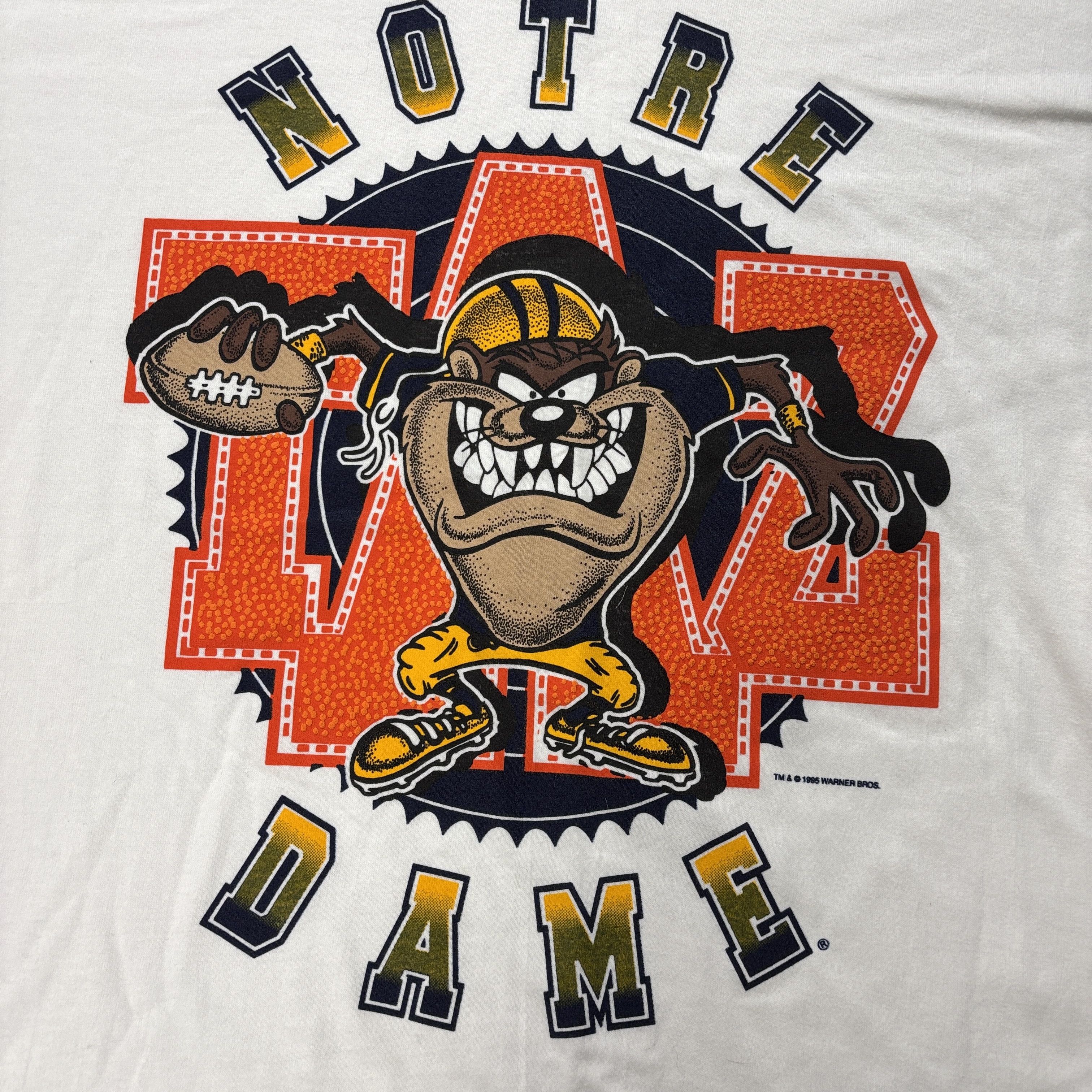 Other Vintage University Notre Dame Taz Looney Tunes Shirt NWT Size US XL / EU 56 / 4 - 9 Thumbnail