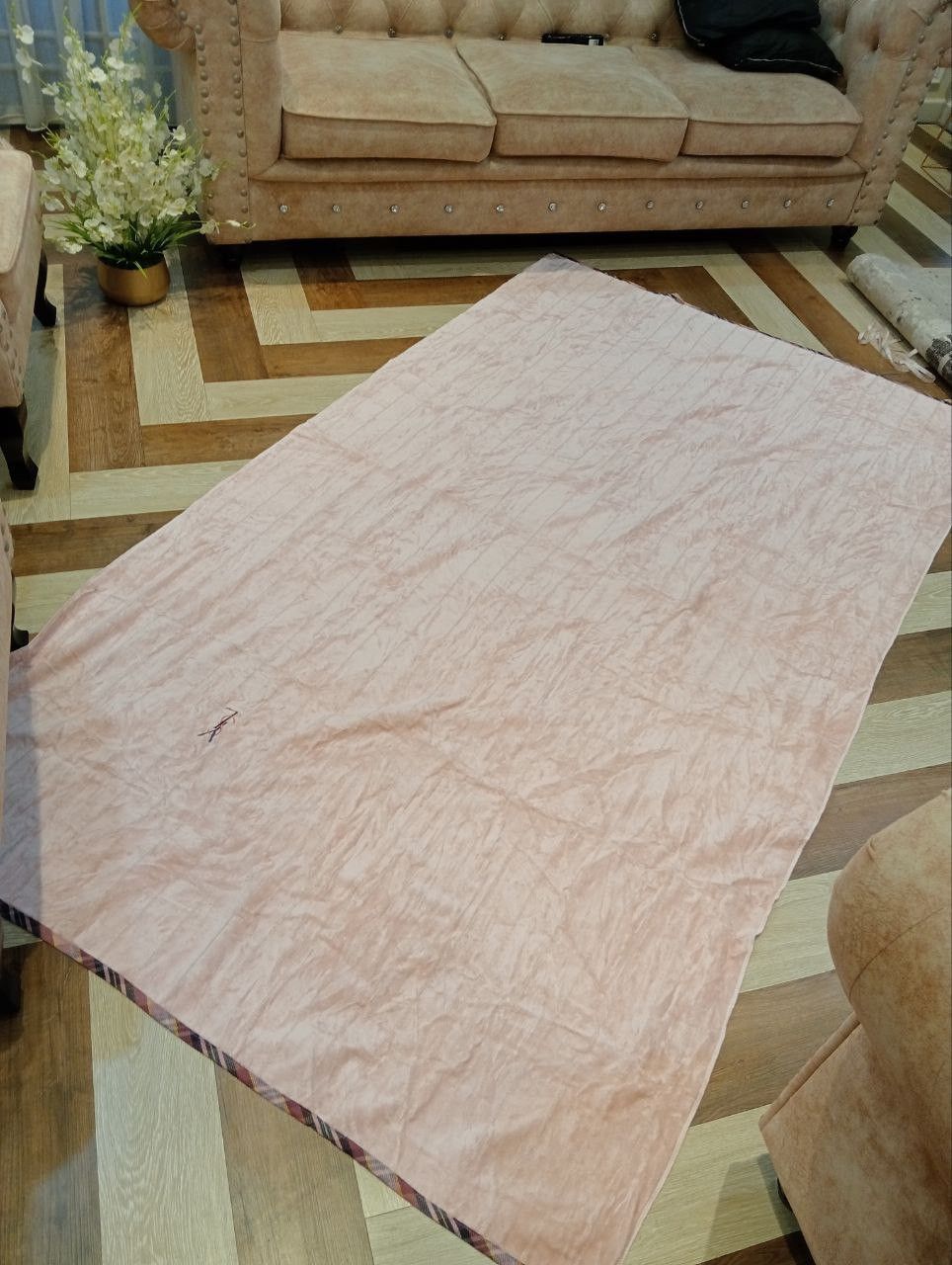 Yves Saint Laurent YVES SAINT LAURENT PEACH BLANKET - SIZE 140CM X 240CM Size ONE SIZE - 6 Thumbnail