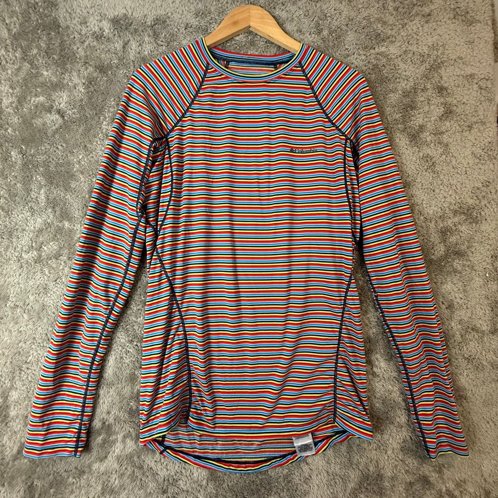 Columbia Columbia Men's Baselayer Long Sleeve Top Shirt Red Stripe L Size US L / EU 52-54 / 3 - 2 Thumbnail