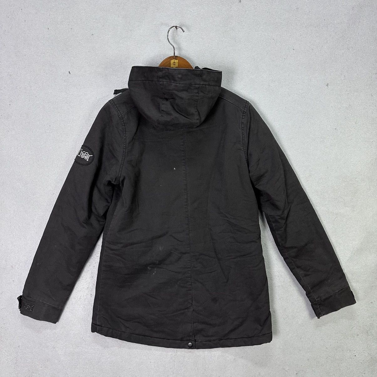 Stussy Vintage Stussy Hooded Jacket Sherpa Lined Black Workwear Size US S / EU 44-46 / 1 - 2 Thumbnail
