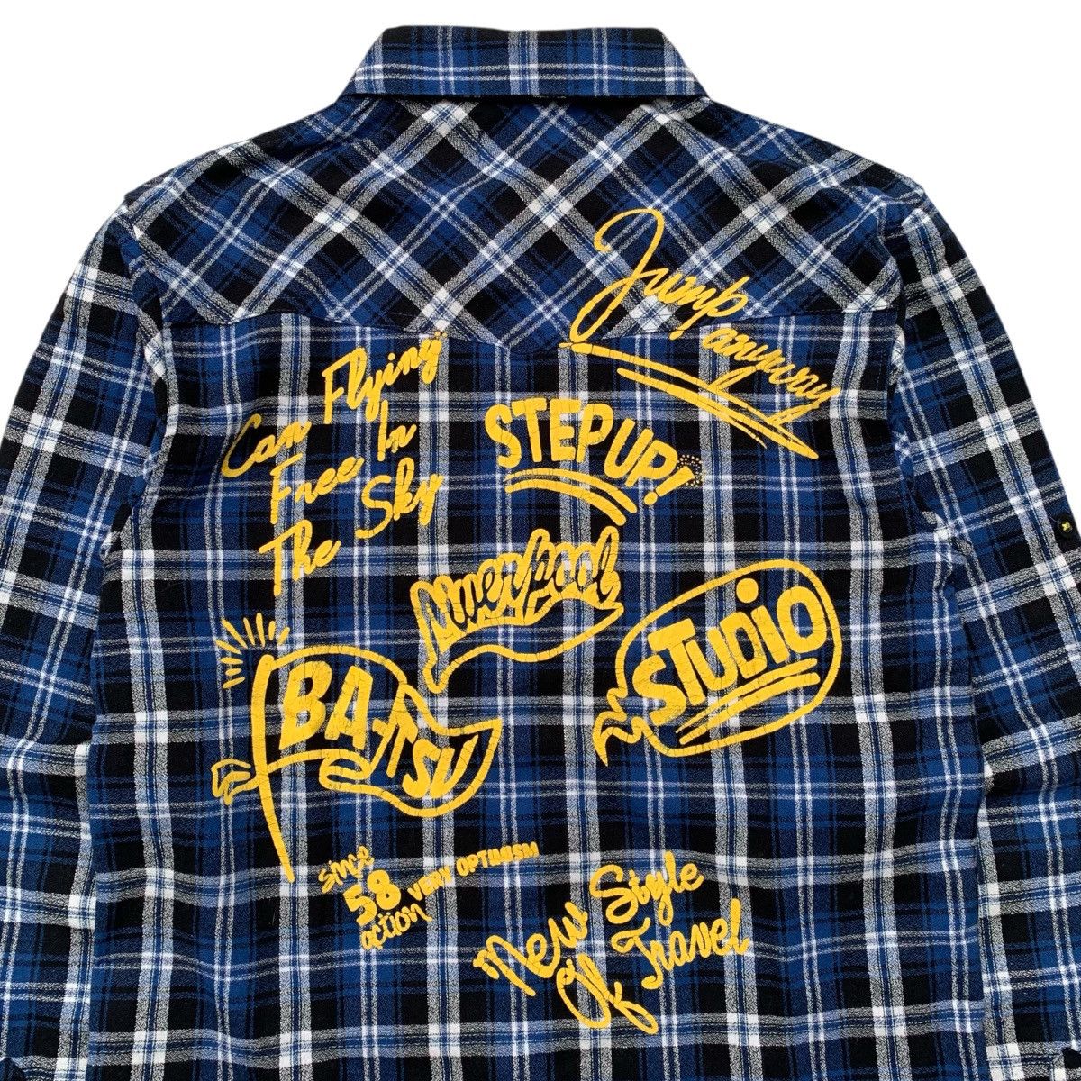 14th Addiction × If Six Was Nine × Japanese Brand Ba-Tsu Studio Western Plaid Flanel Shirt Size US M / EU 48-50 / 2 - 3 Thumbnail