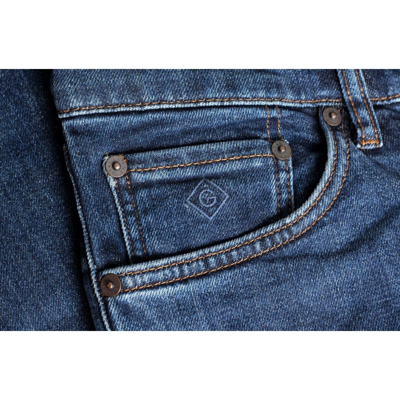 Gant GANT HAYES Slim Stretch Jeans Men 32/34 Blue Regular 5-Pocket Denim Stretch Size US 32 / EU 48 - 5 Thumbnail