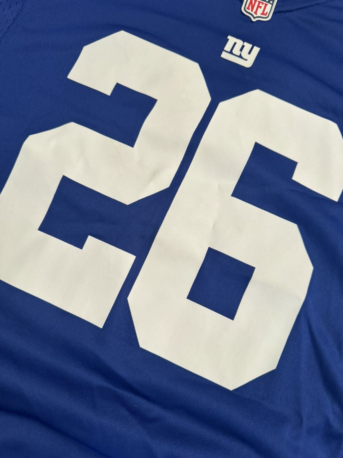 Nike New York Giants Saquan Barkley #26 On Field Home Game Jersey Size US XL / EU 56 / 4 - 3 Thumbnail