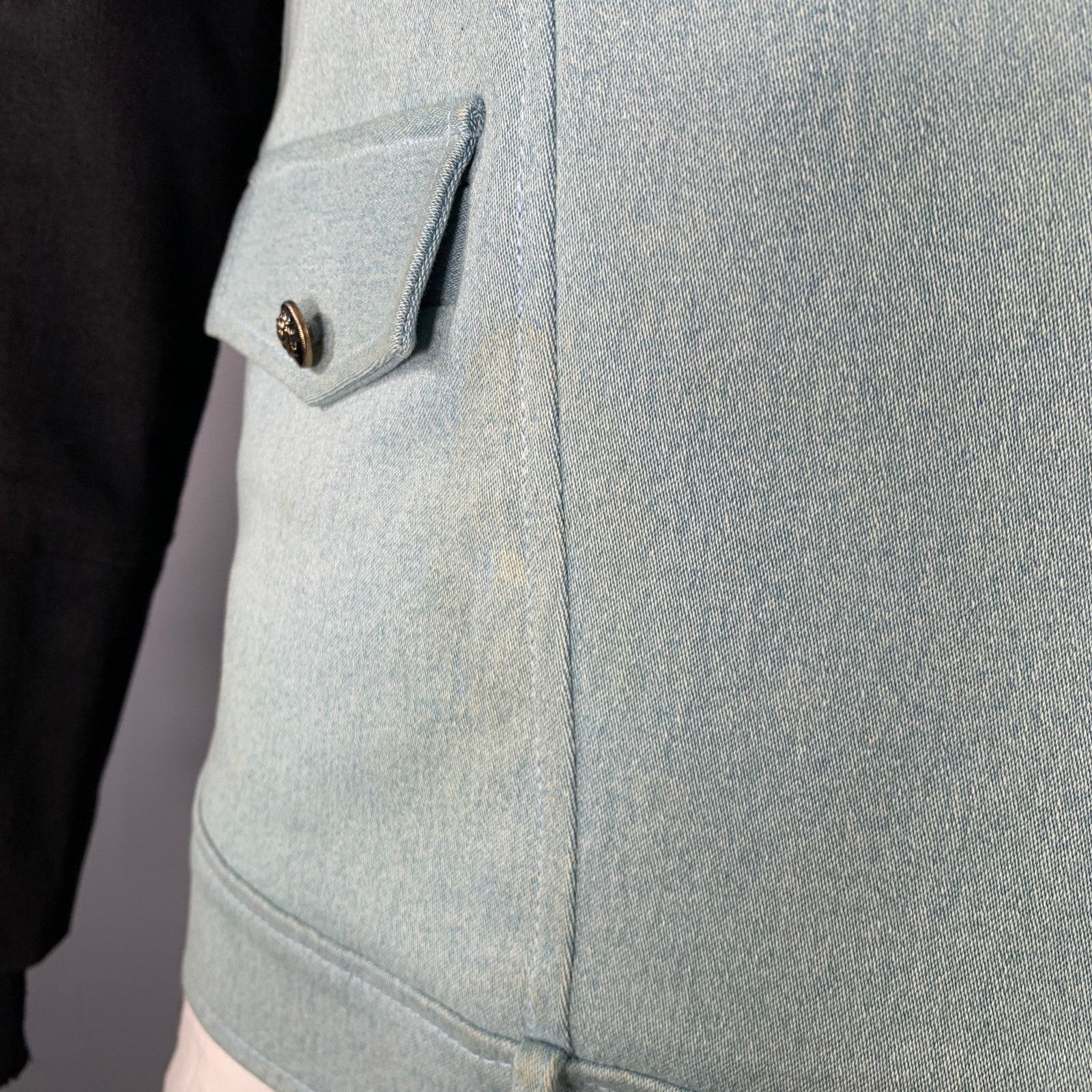 Other PROJECT WHITE ELEPHANT XL Black Blue Cotton Blend Jacket Size US XL / EU 56 / 4 - 6 Thumbnail