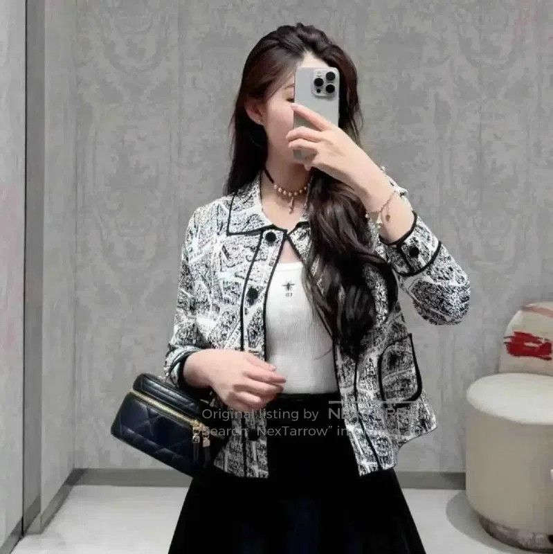 Dior Dior Black Map Print Women's Jacket . Size M / US 6-8 / IT 42-44 - 7 Thumbnail