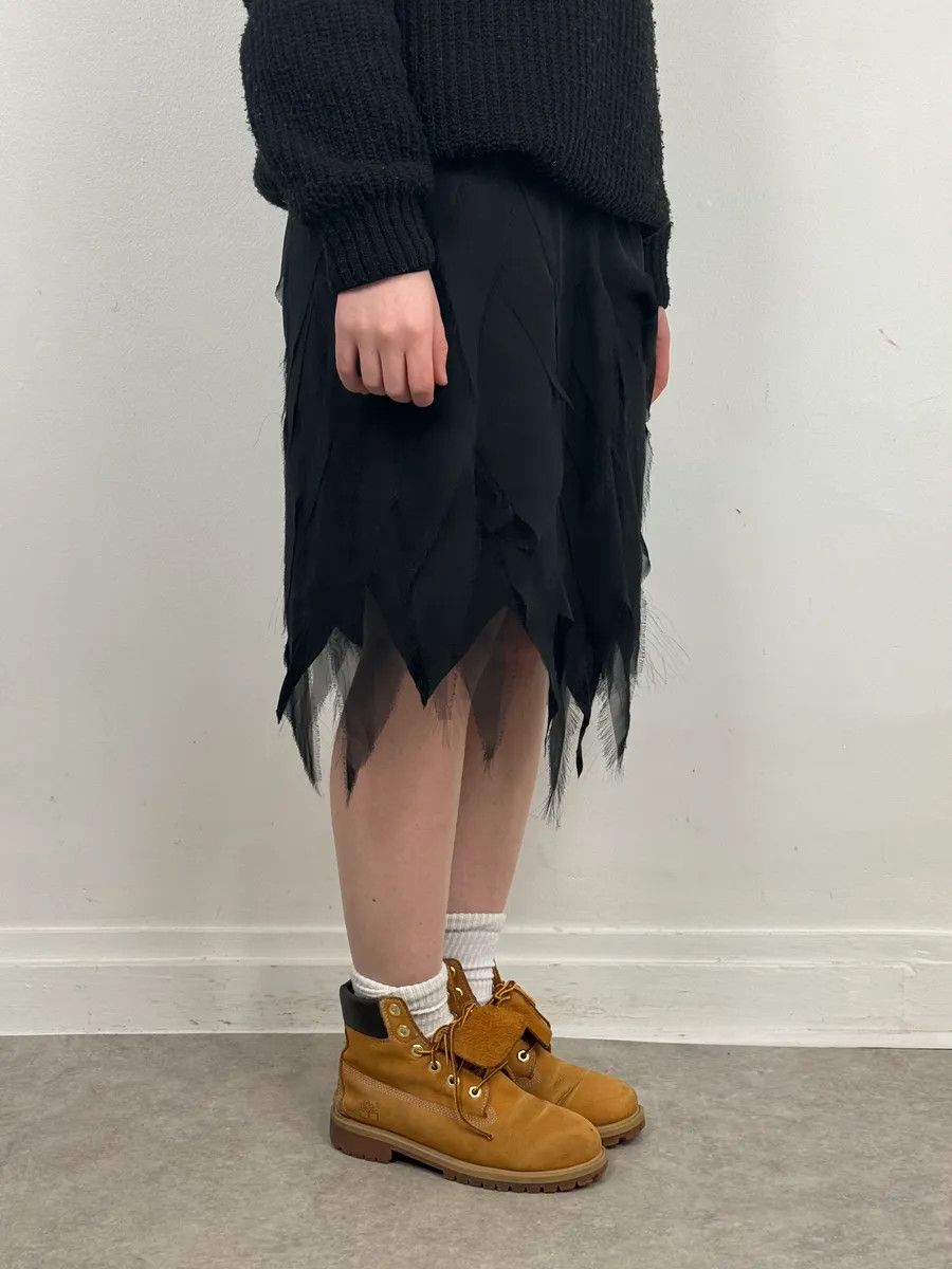 Moschino 2000s Moschino Black Leaves Skirt Size 27" / US 4 / IT 40 - 3 Thumbnail