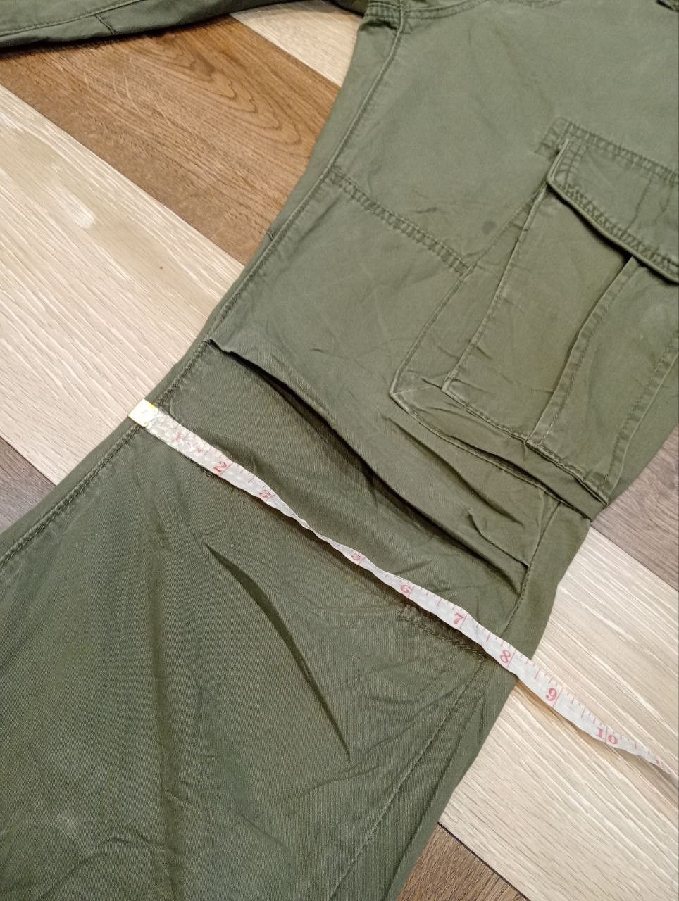 JACKROSE JACKROSE JAPAN FLARED CARGO PANTS SIZE 33 GREEN ARMY Size US 33 - 17 Thumbnail