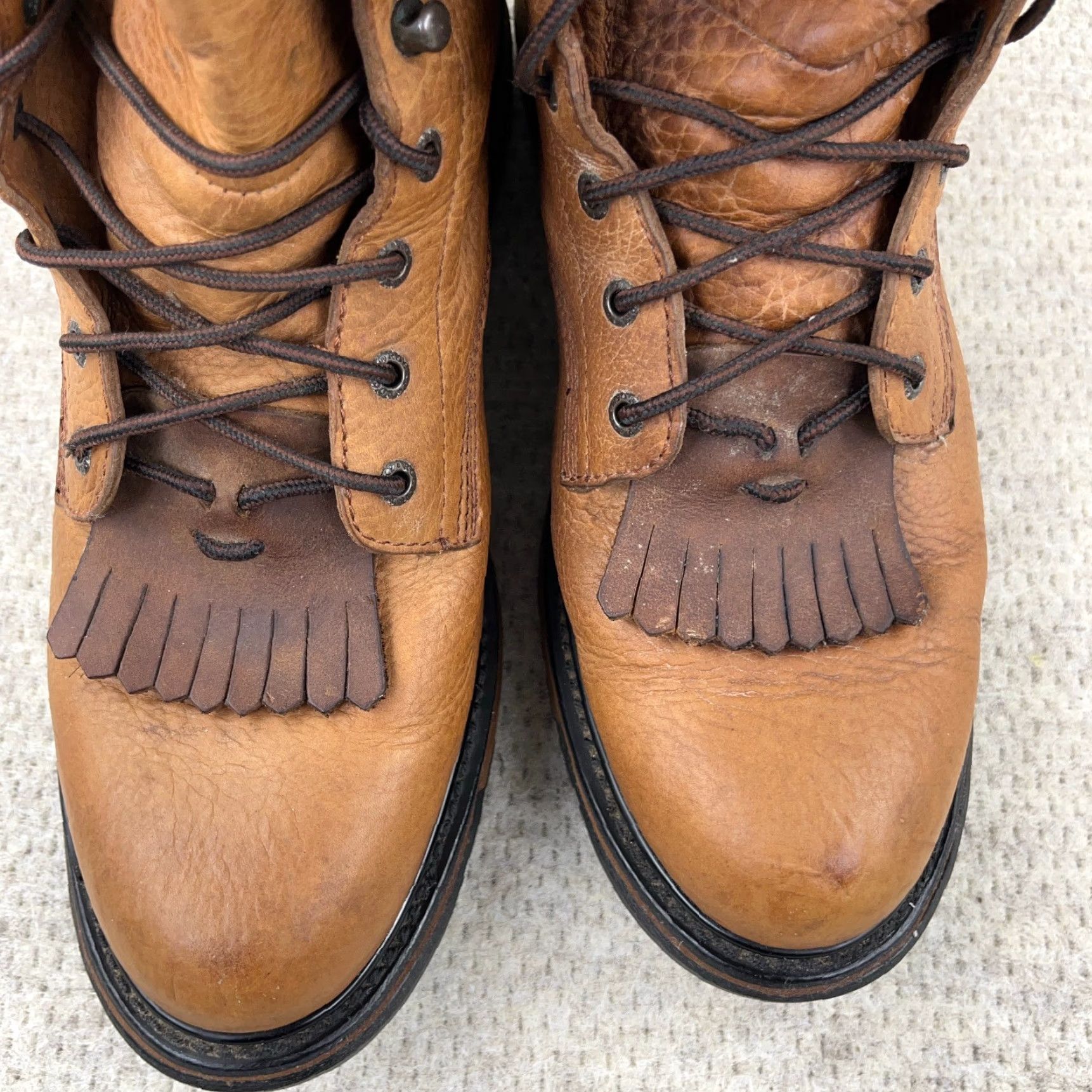Vintage VINTAGE Rocky Original Rider Mens Boots 14 M Brown Leather Waterproof Mid-Calf Casual Fall Winter Size US 14 / EU 47 - 6 Thumbnail