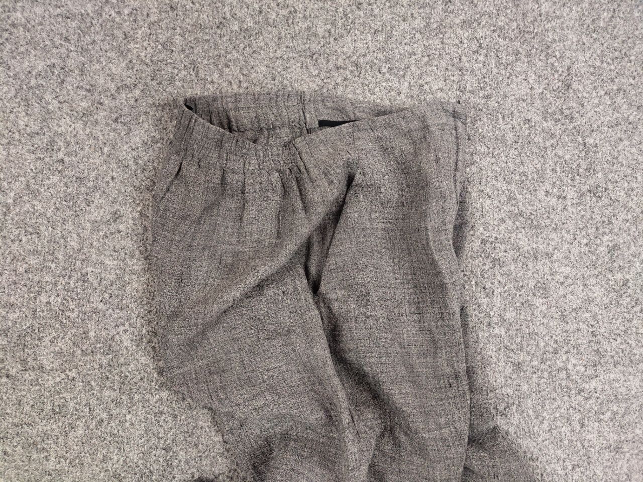 Japanese Brand Oska germany Design Gray Linen Trouser Baggy Pants Size 28" / US 6 / IT 42 - 12 Thumbnail