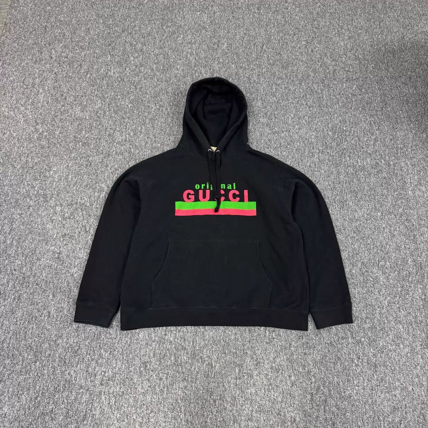 Gucci Gucci Red/Green Stripe Logo Hoodie L 99 New Size L / US 10 / IT 46 - 1 Thumbnail