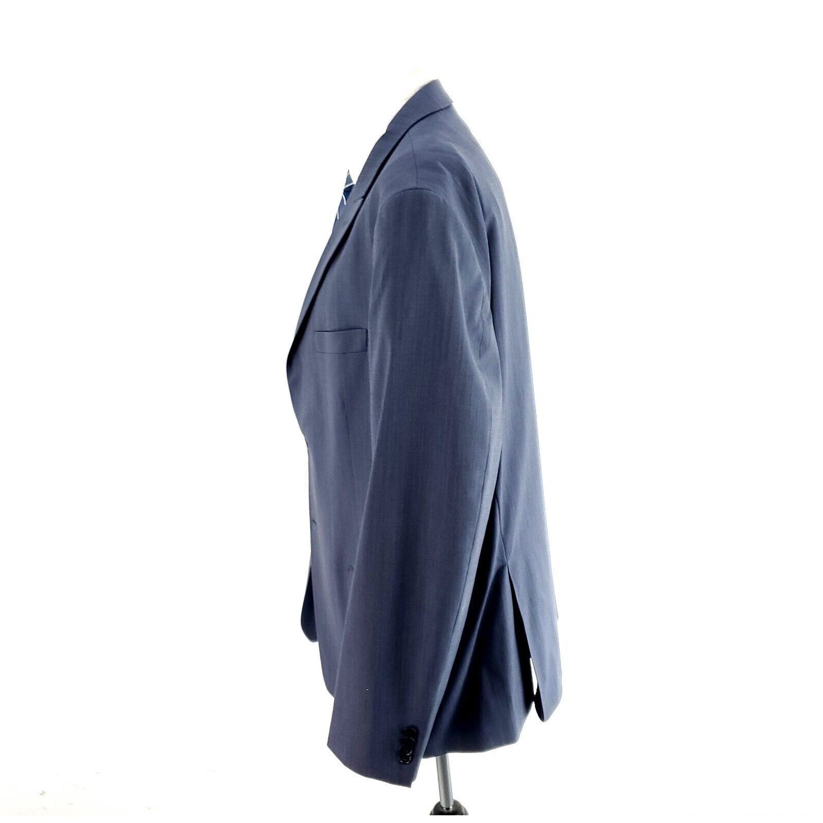 Tommy Hilfiger Tommy Hilfiger Wool Lycra 2 Button Suit Jacket 44R Blue Stri Size 44R - 4 Thumbnail