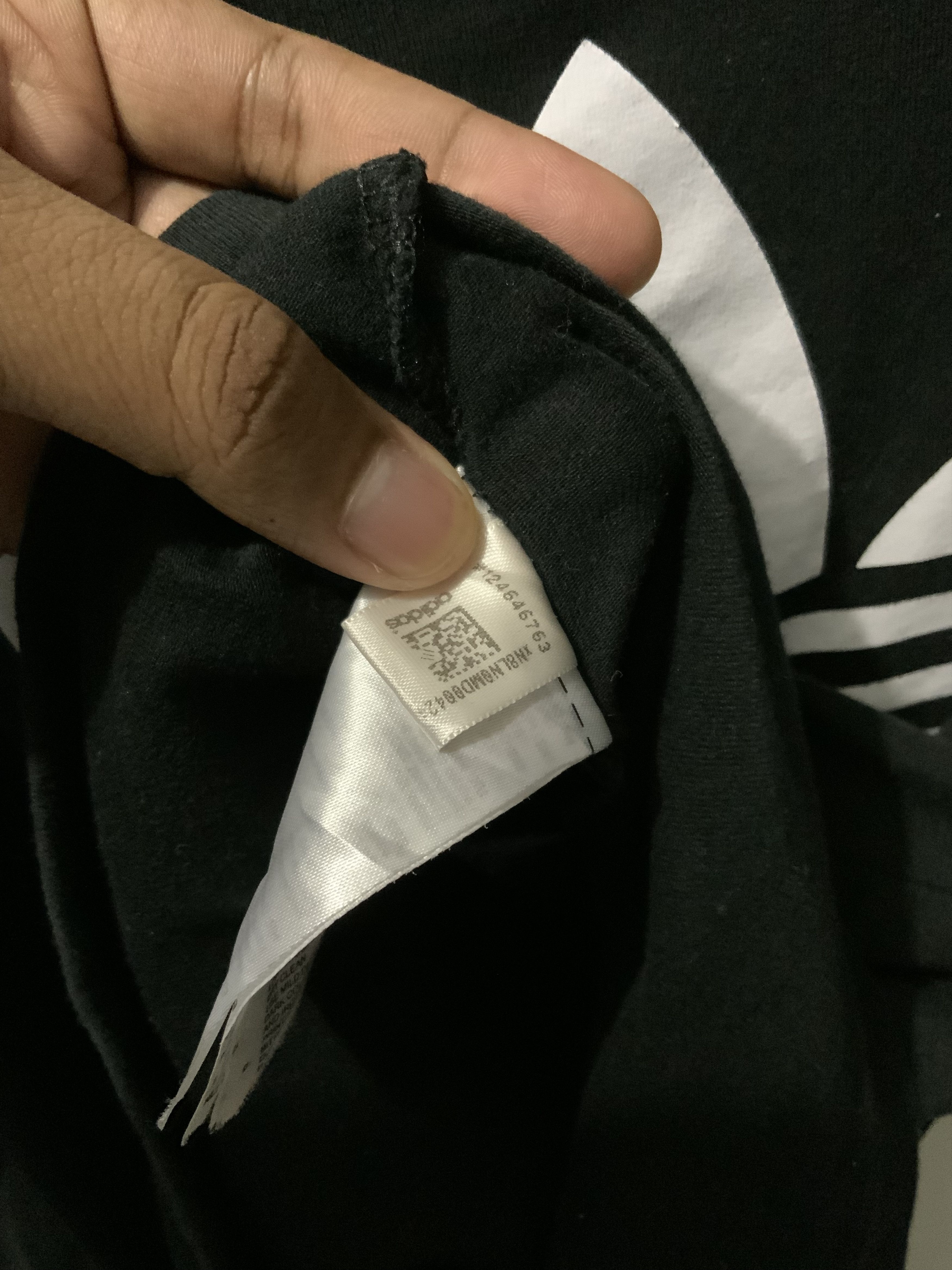Adidas ADIDAS Big Logo Black Tee Size US S / EU 44-46 / 1 - 9 Thumbnail