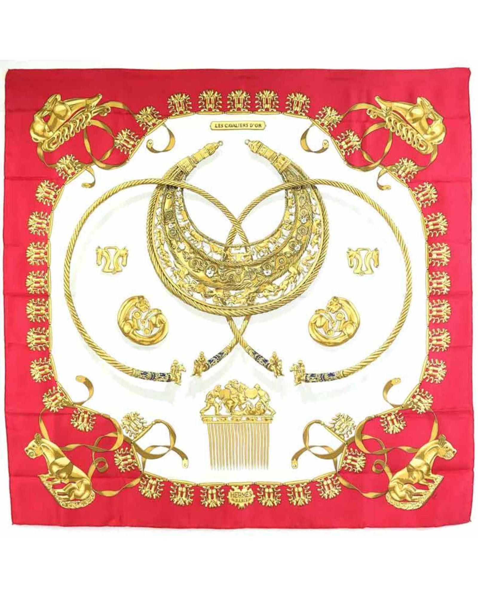 image of Hermes Luxury Multicolour Silk Scarf, Women's