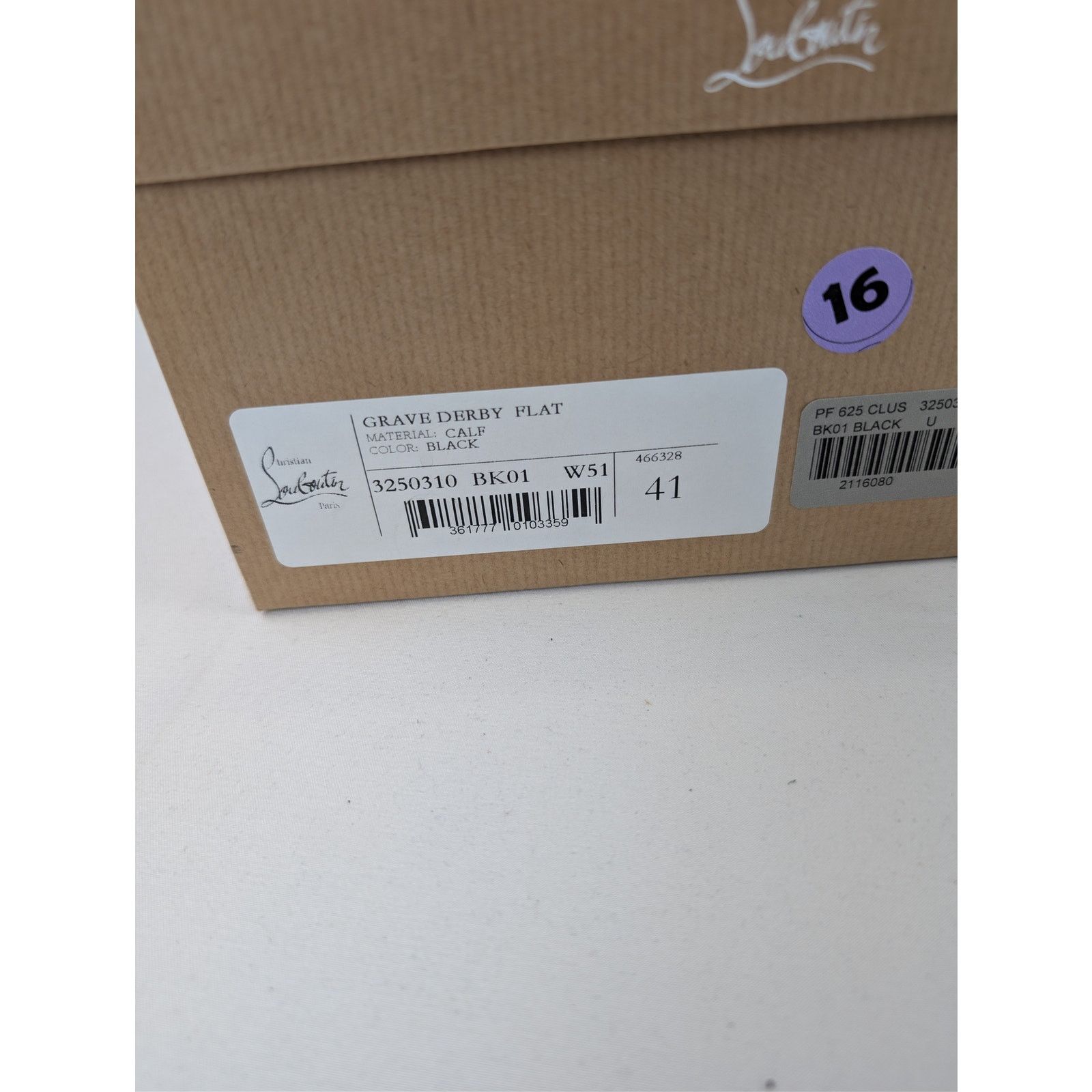 Christian Louboutin o1rshd1 Grave black calf leather derby shoe Boots in Black Size US 8 / EU 41 - 23 Thumbnail