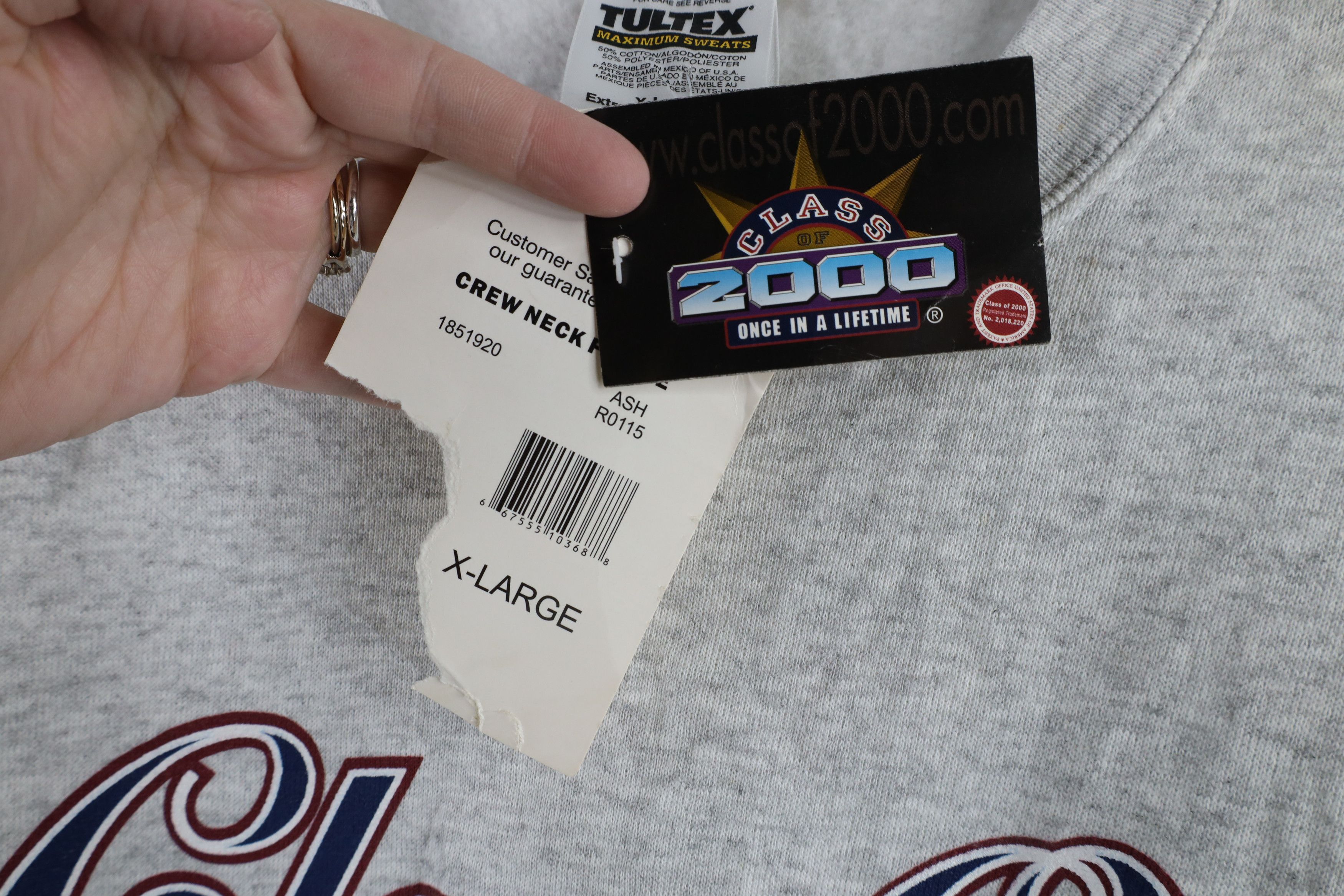 Vintage Deadstock Vintage Y2K Millennium Class of 2000 Sweatshirt Size US XL / EU 56 / 4 - 5 Thumbnail