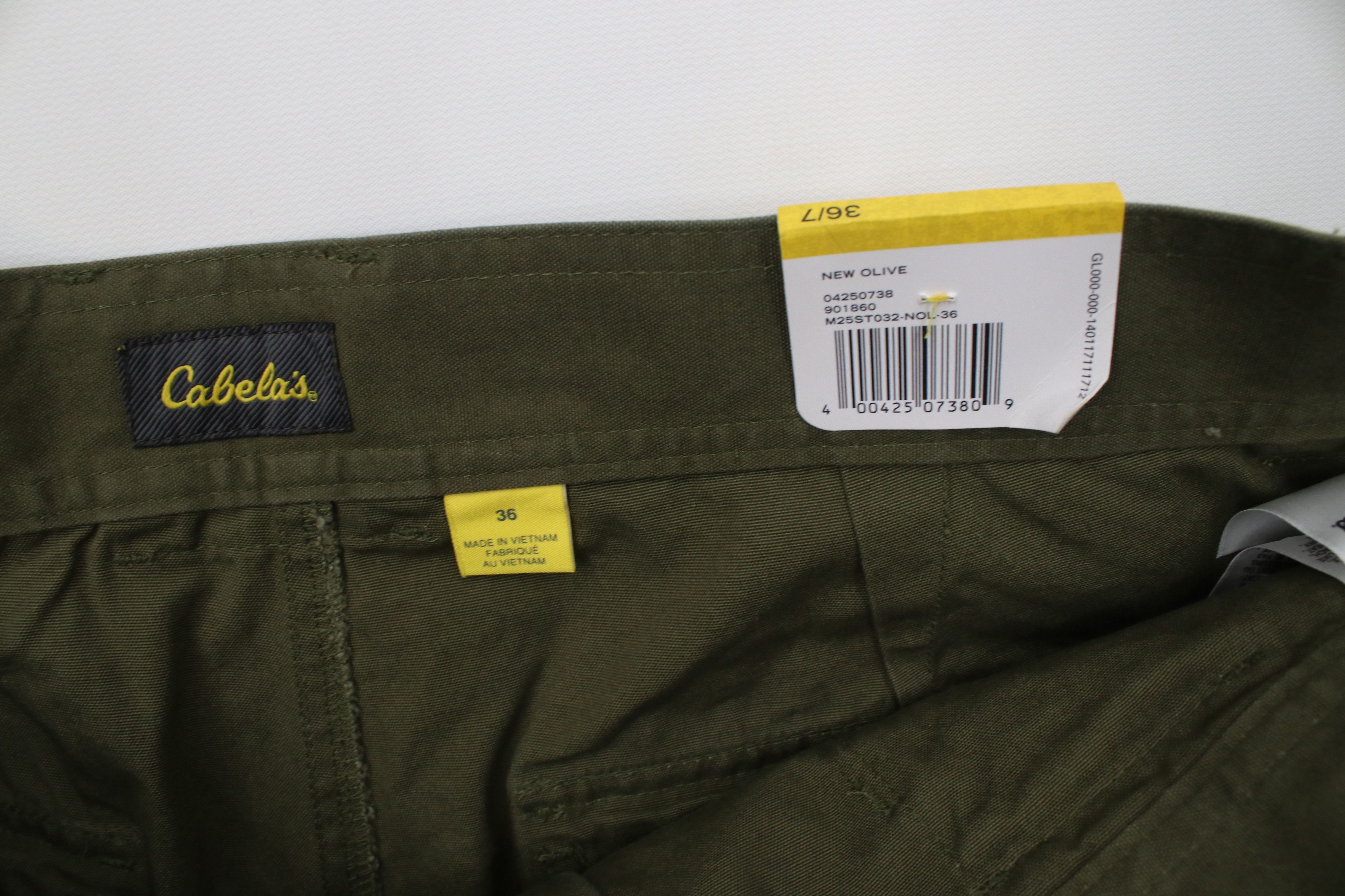 Cabelas Deadstock Vintage Y2K Cabelas Utility Cargo Shorts Olive Size US 36 / EU 52 - 6 Thumbnail