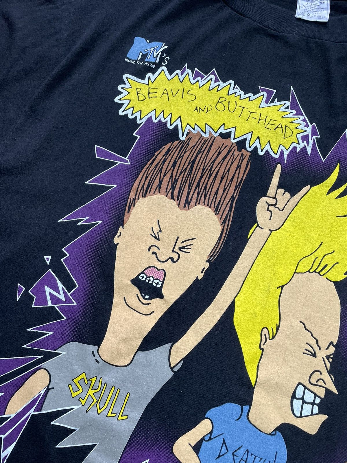 Band Tees 1994 Beavis And Butthead Metalheads XL 23 29 MTV Networks Size US XL / EU 56 / 4 - 4 Thumbnail