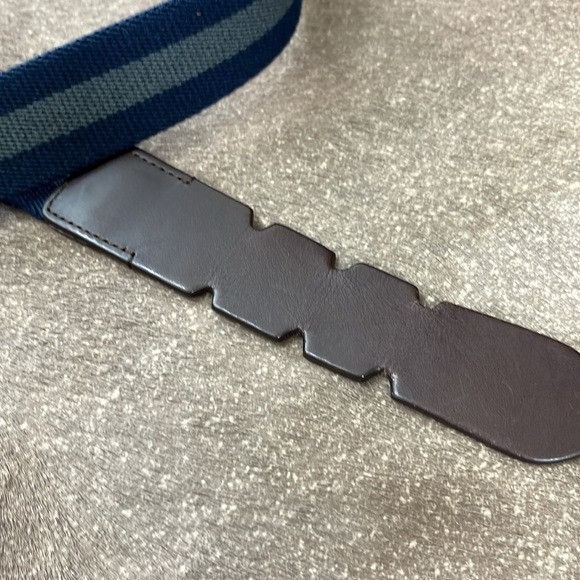 Frescobol Carioca Frescobol Carioca Rio de Janeiro Mens Block Belt Navy Gray S Size ONE SIZE - 5 Thumbnail