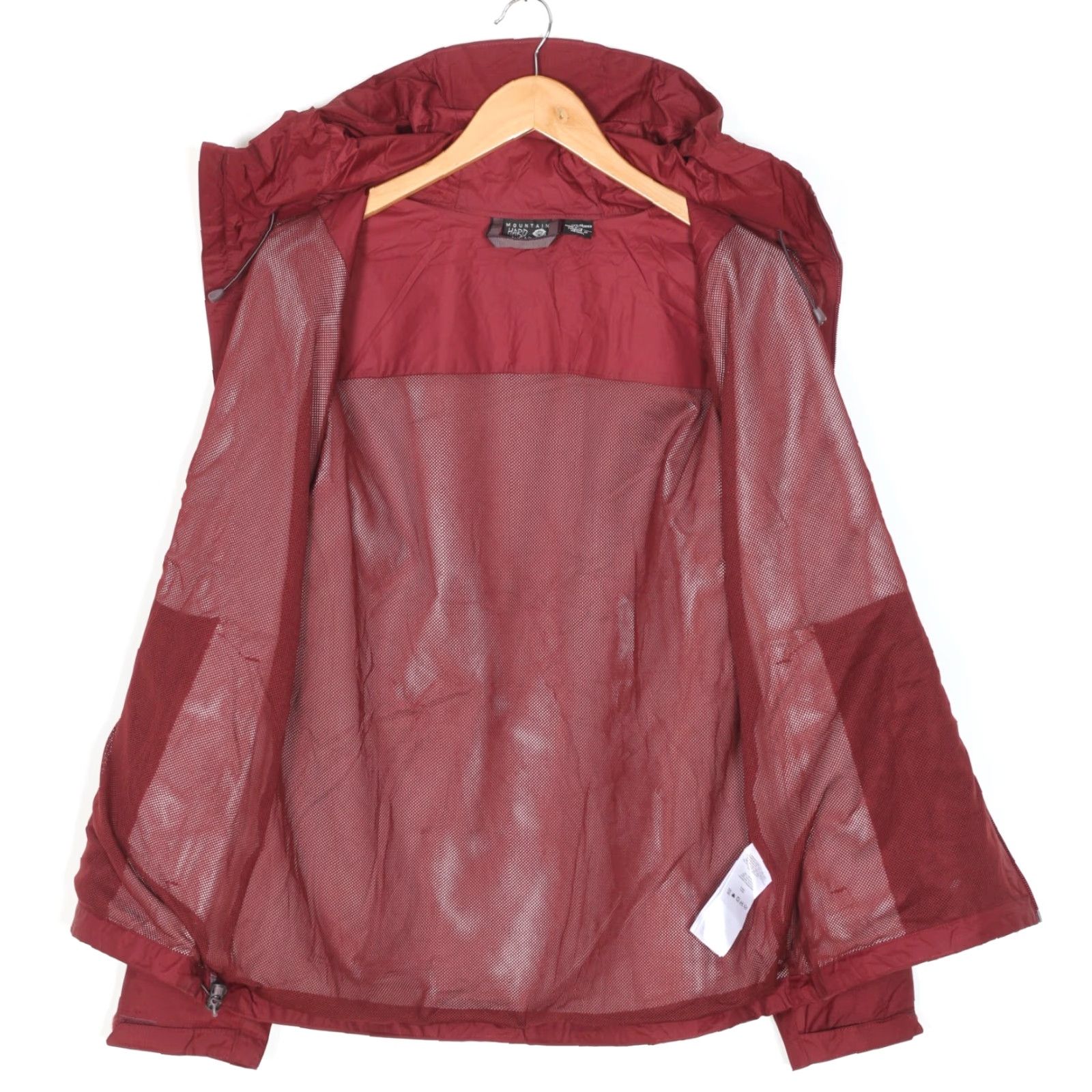 Mountain Hardwear MOUNTAIN HARDWEAR Finder Waterproof Hooded Jacket Women L Burgundy Jacket Womens Rain Coat MJ5578 Size L / US 10 / IT 46 - 4 Thumbnail