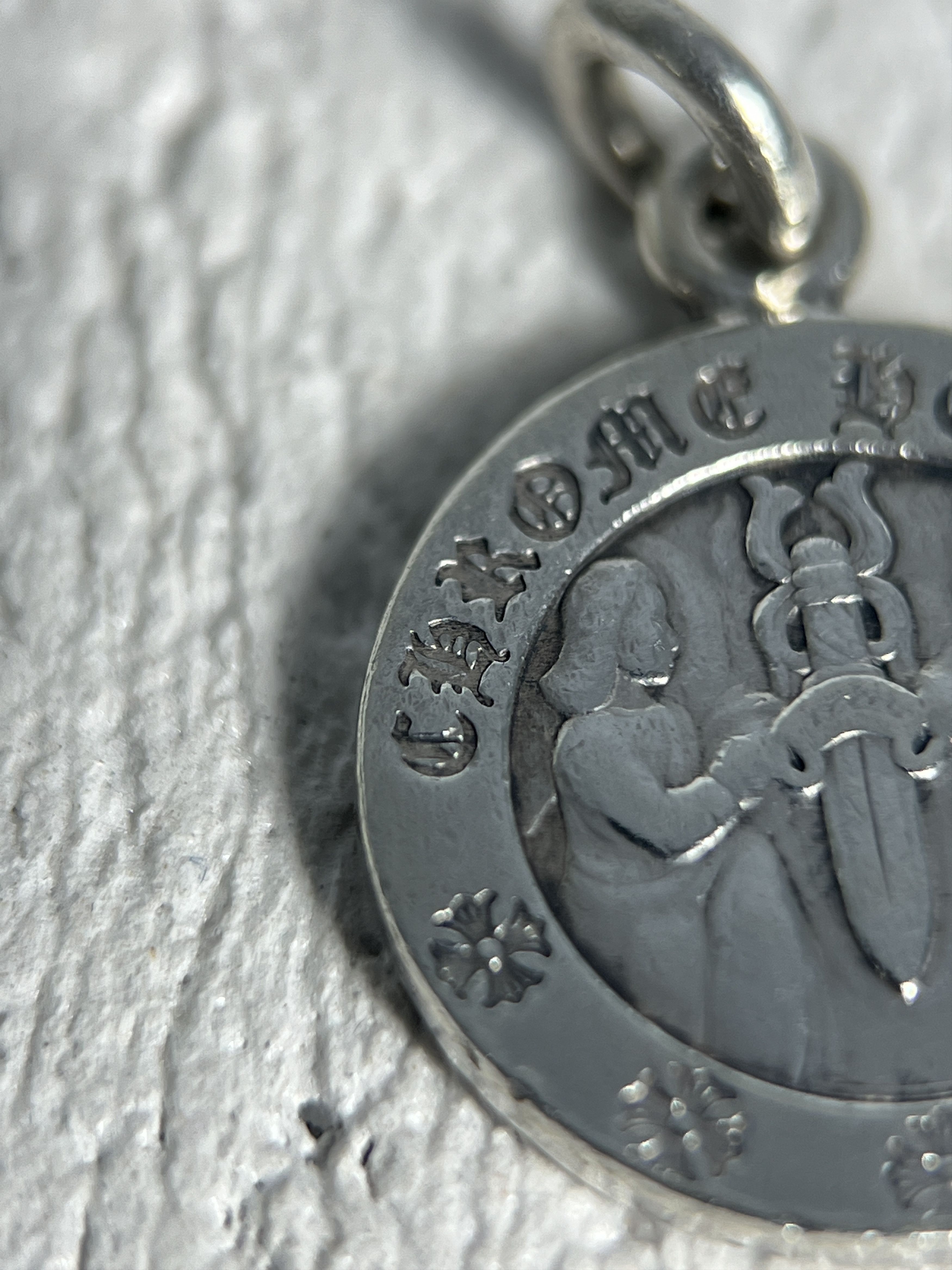 Chrome Hearts Chrome Hearts Dagger Medallion Pendant Charm Silver Size ONE SIZE - 4 Thumbnail