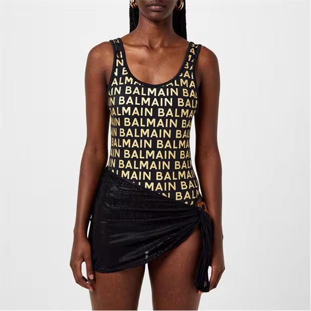 Balmain o1g2r1mq1024 U Mini Pareo in Black Size 31" - 4 Thumbnail