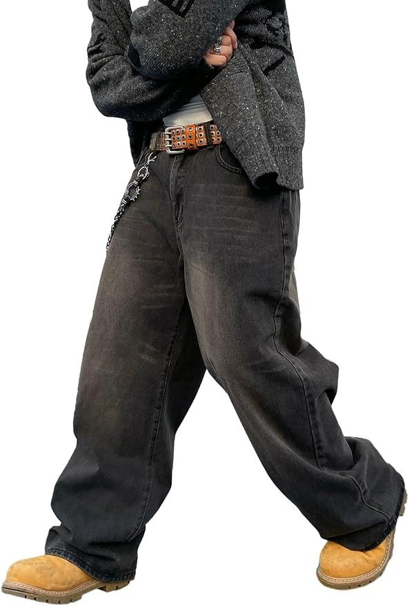 Jean (Quality) Japanese inspired wide leg mud wash jeans Size US 34 / EU 50 - 4 Thumbnail