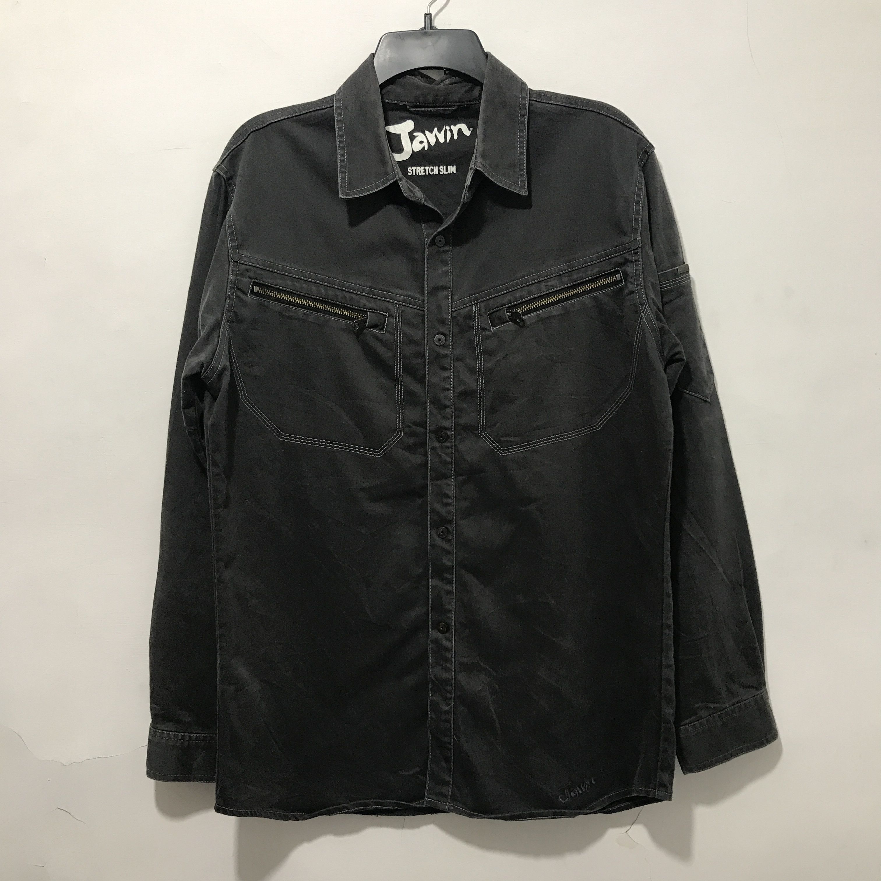 Japanese Brand JAWIN STRECH SHIRT Size US L / EU 52-54 / 3 - 1 Thumbnail