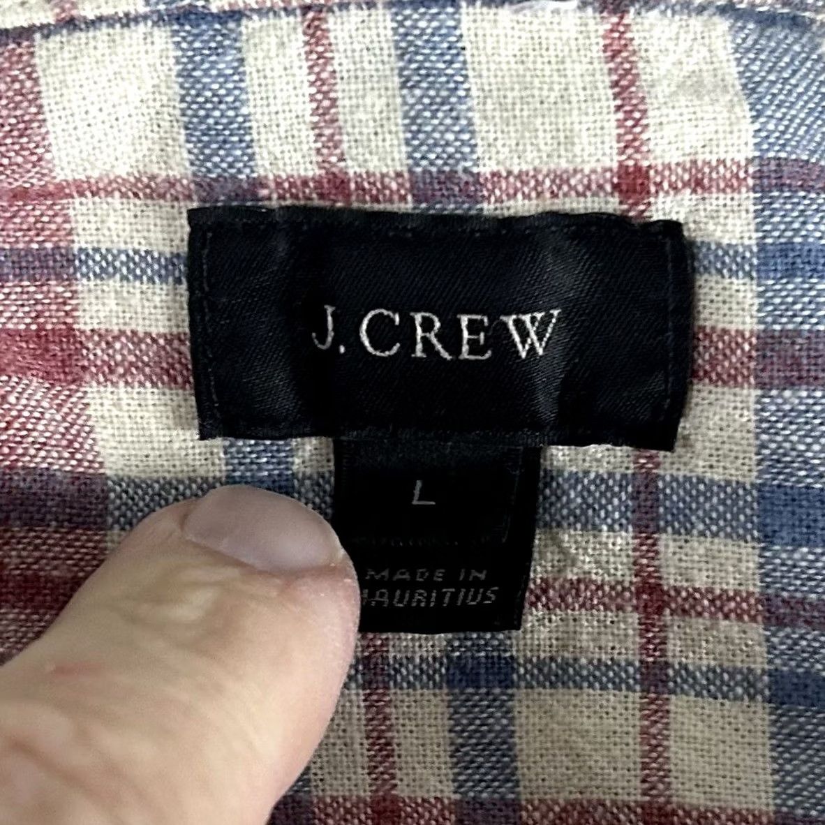 J.Crew J.CREW Shirt Button-Front Plaid 100% Cotton Large Multicolor Casual Shirt Men L Size US L / EU 52-54 / 3 - 3 Thumbnail