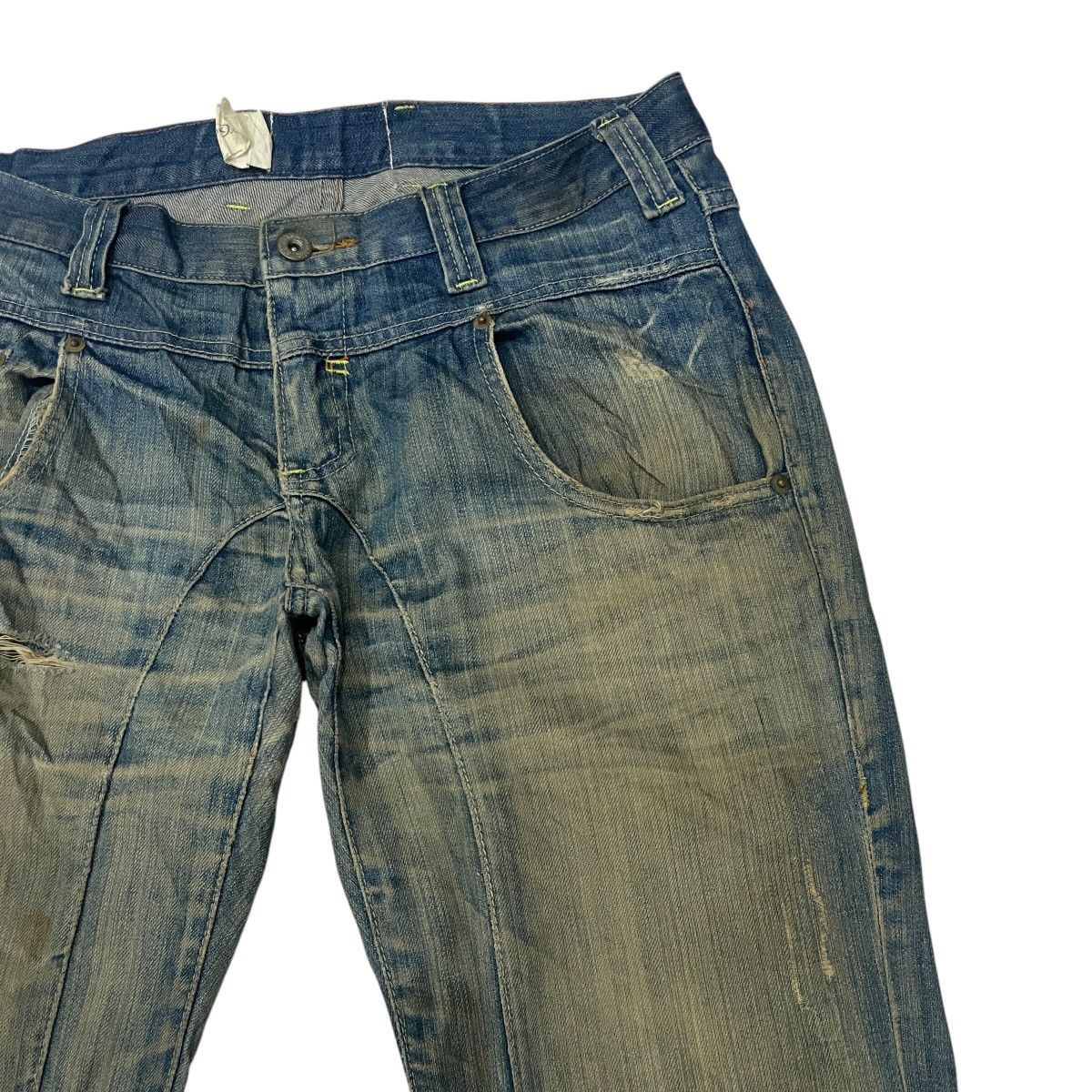 Devilock Vintage Devillock Distressed Denim jelas W33 Size 32" / US 10 / IT 46 - 4 Thumbnail
