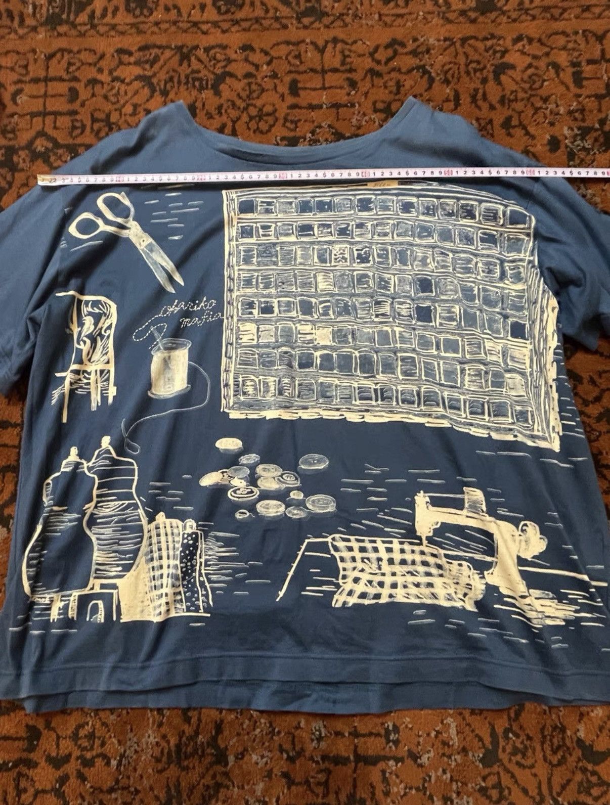 Porter Classic Porter Classic indigo hand-painted T-shirt. Size US L / EU 52-54 / 3 - 1 Thumbnail