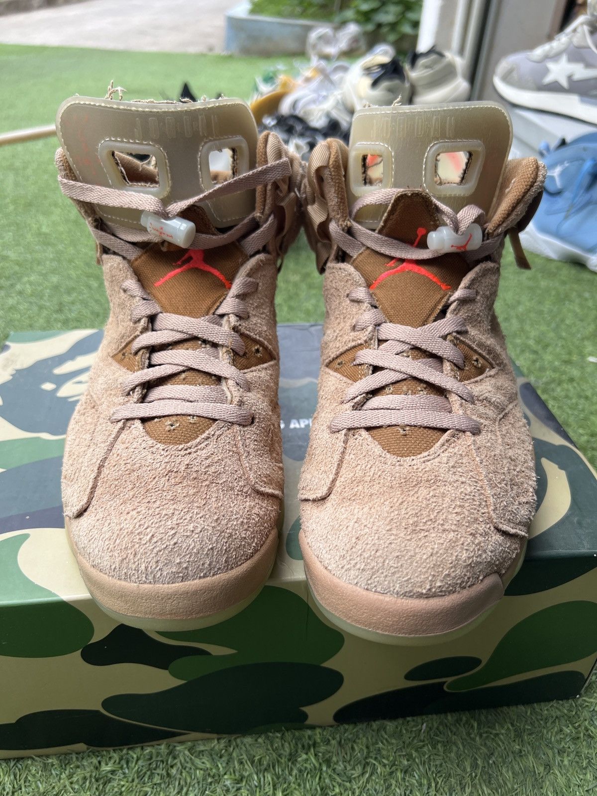 Jordan Brand × Travis Scott Travis Scott x Air Jordan 6 Retro SP British Khaki DH0690200 Size US 9.5 / EU 42-43 - 4 Thumbnail