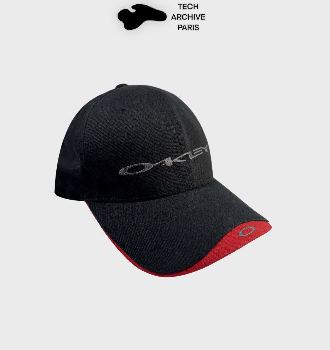 Oakley × Vintage RARE 2000's vintage Oakley black & red coton cap Size ONE SIZE - 1 Thumbnail